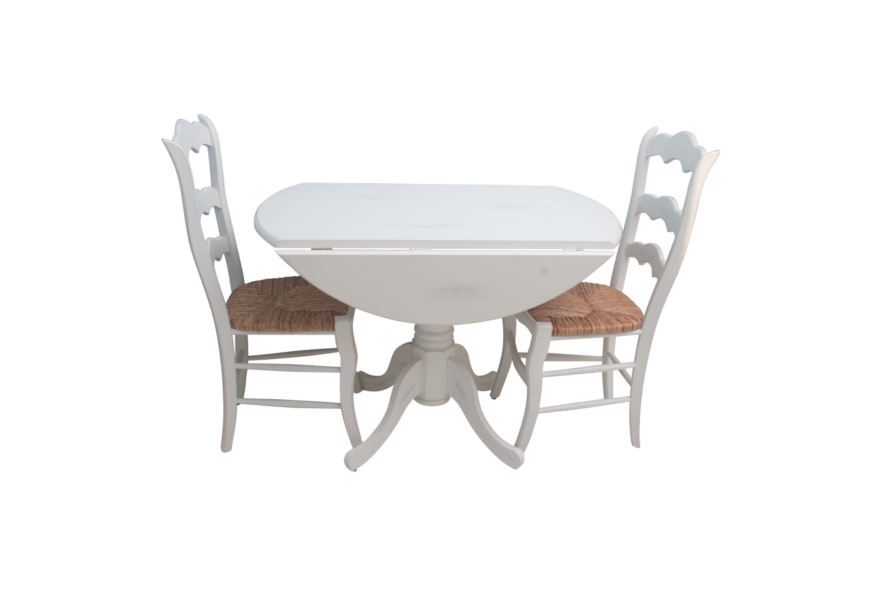 French Country Style Breakfast Table with Pair of Chairs