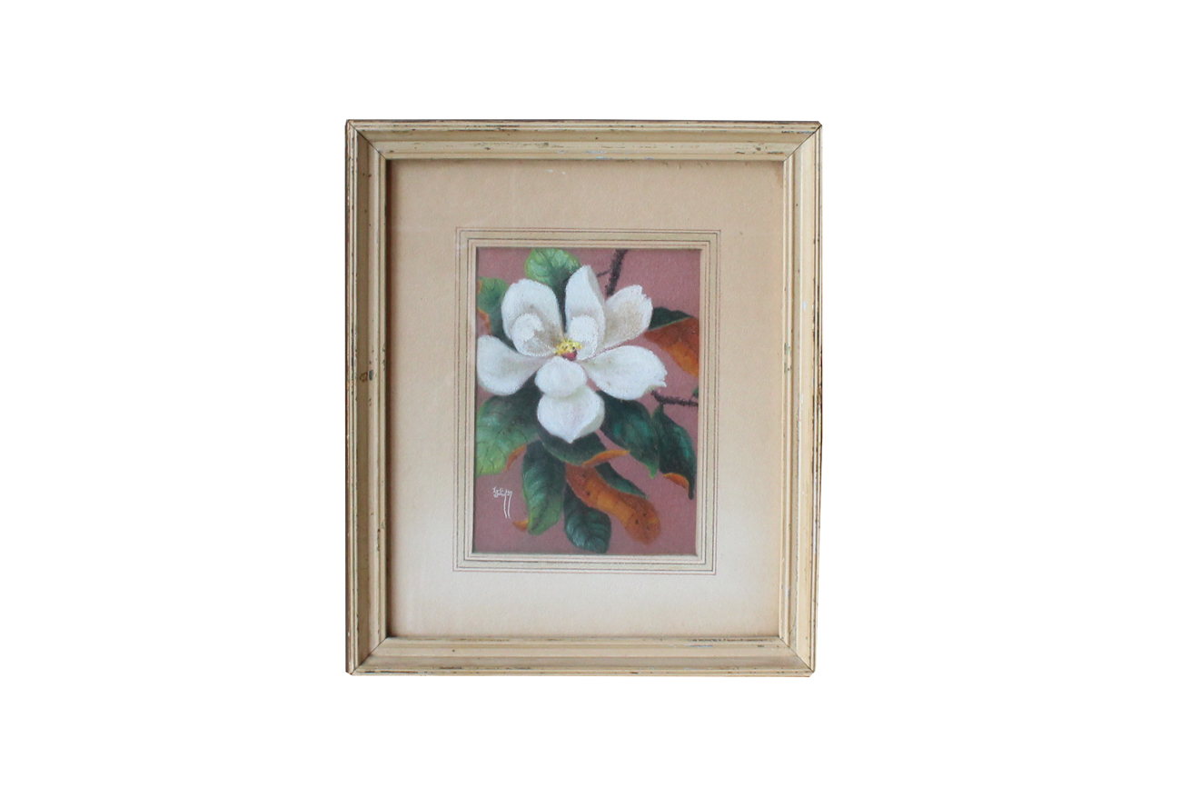 Lillian Johnson "Magnolia" Pastel Drawing