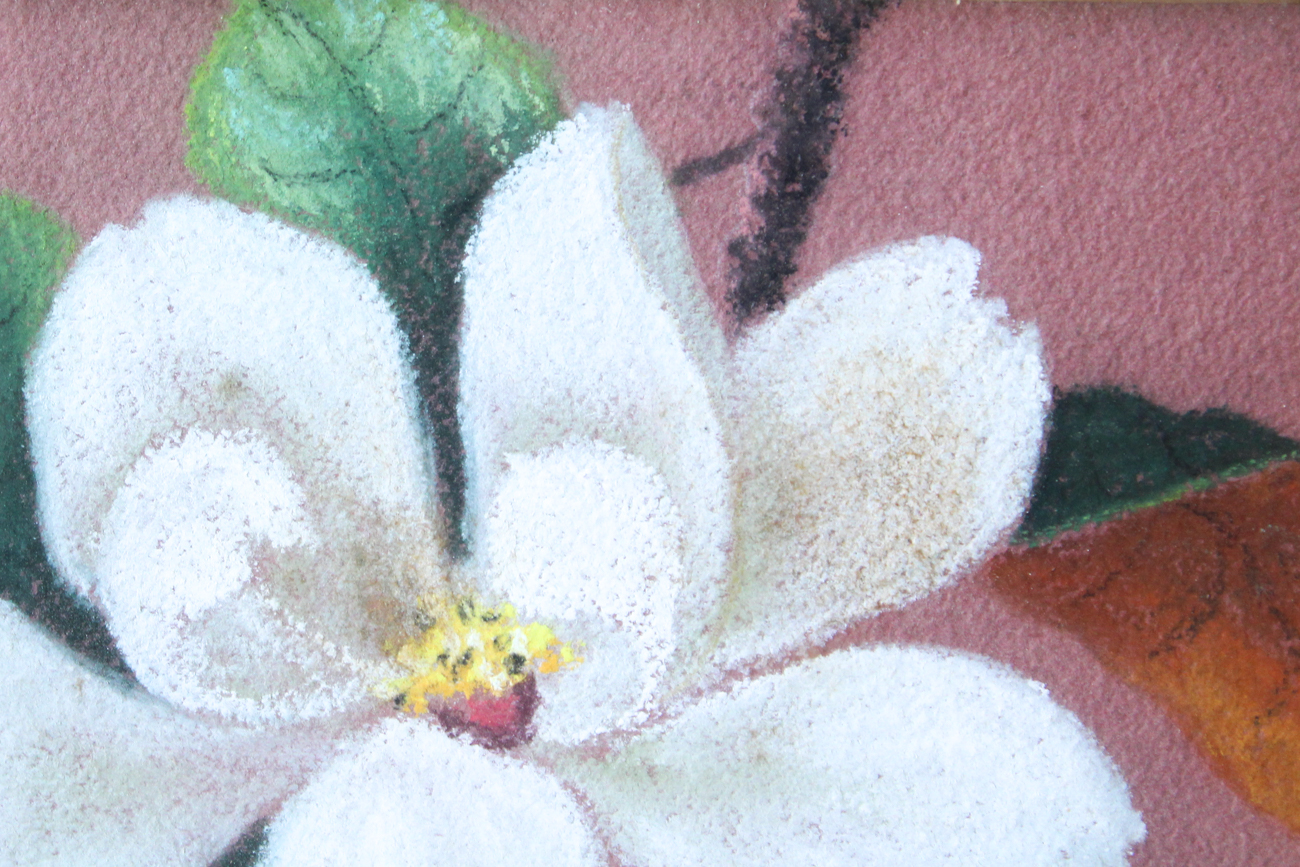 Lillian Johnson "Magnolia" Pastel Drawing