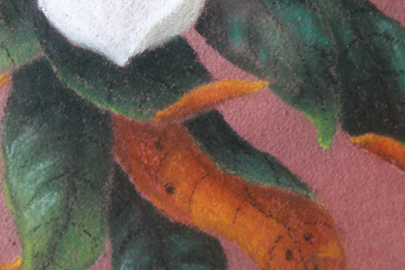 Lillian Johnson "Magnolia" Pastel Drawing