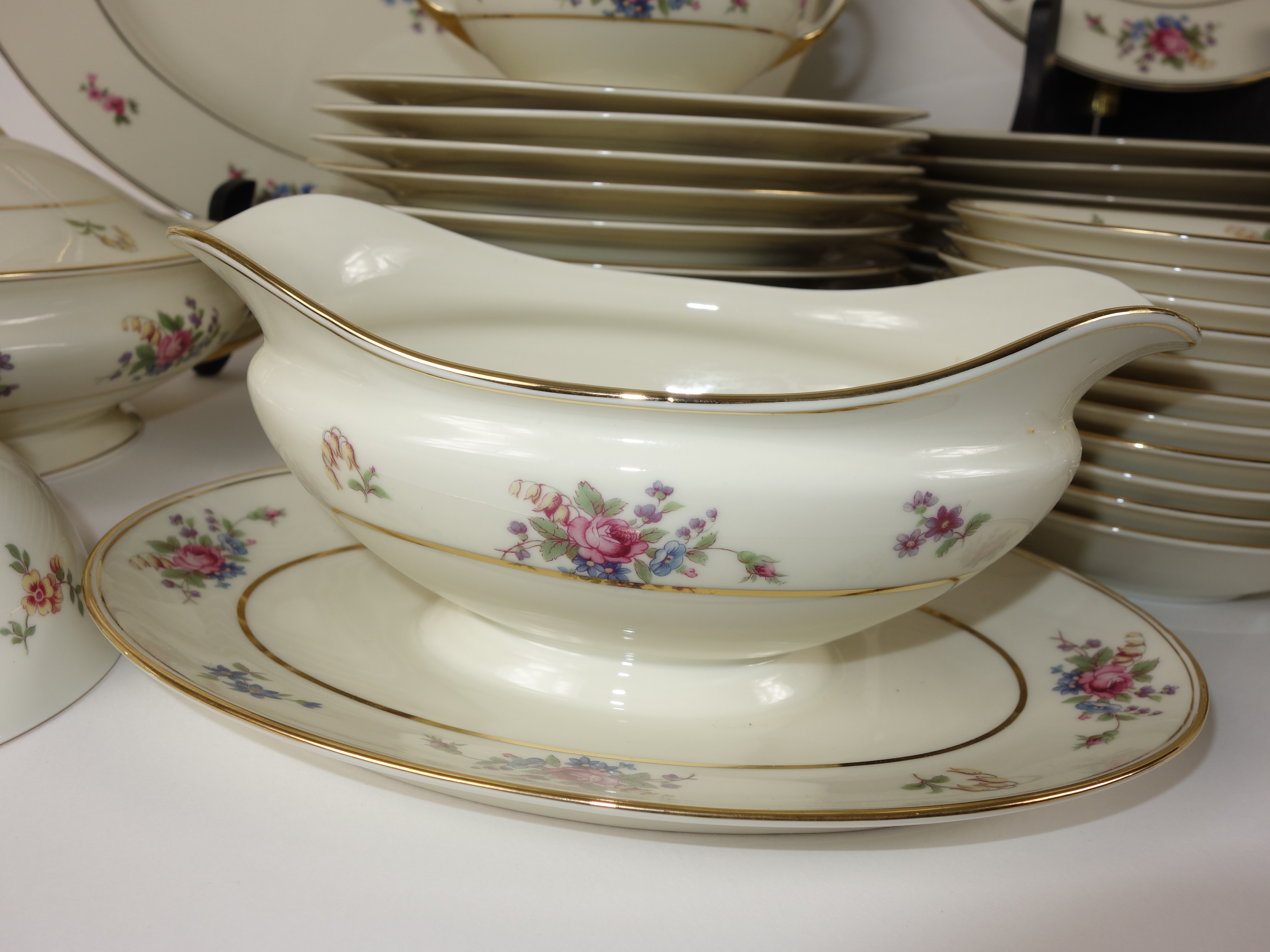 Bavaria Tirschenreuth "The Queens Rose"  Porcelain Dinner Service