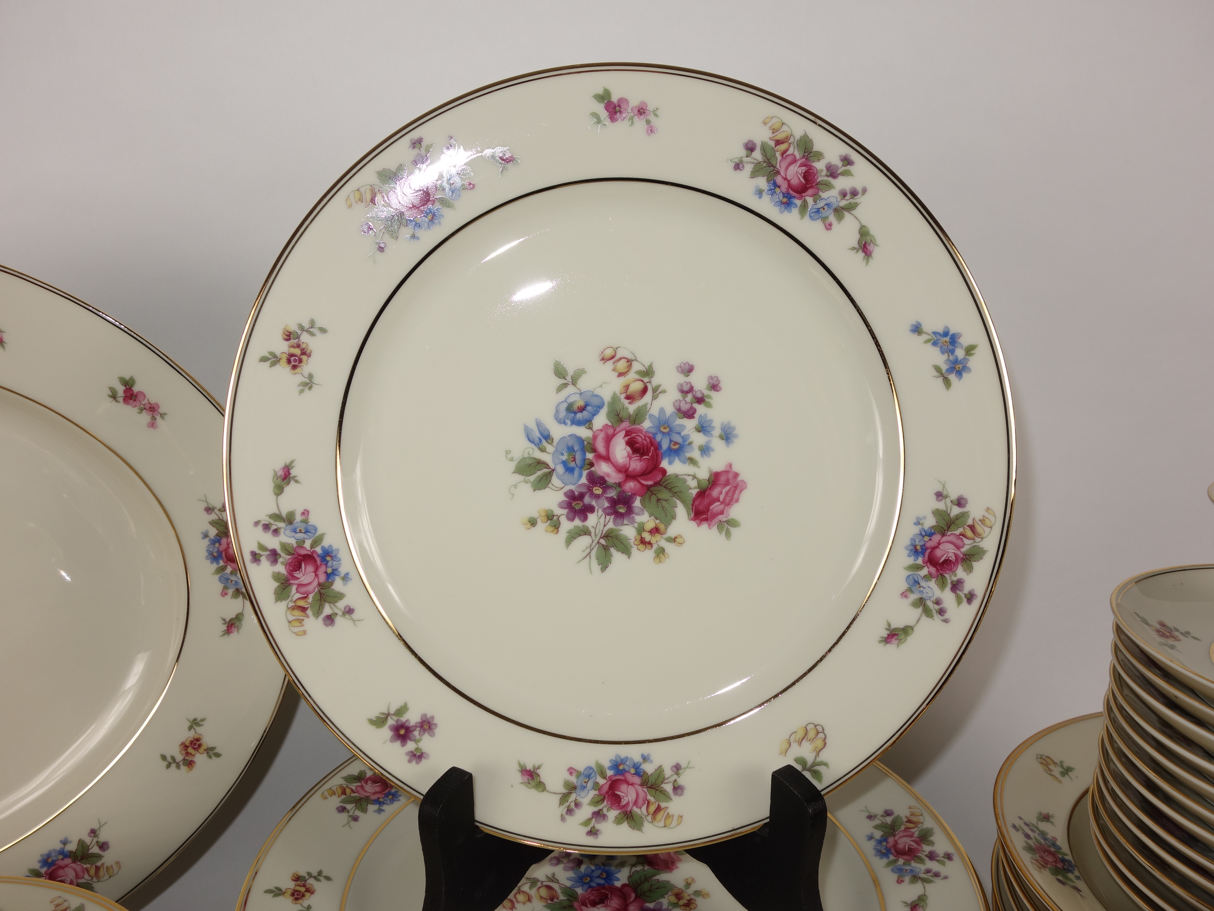 Bavaria Tirschenreuth "The Queens Rose"  Porcelain Dinner Service