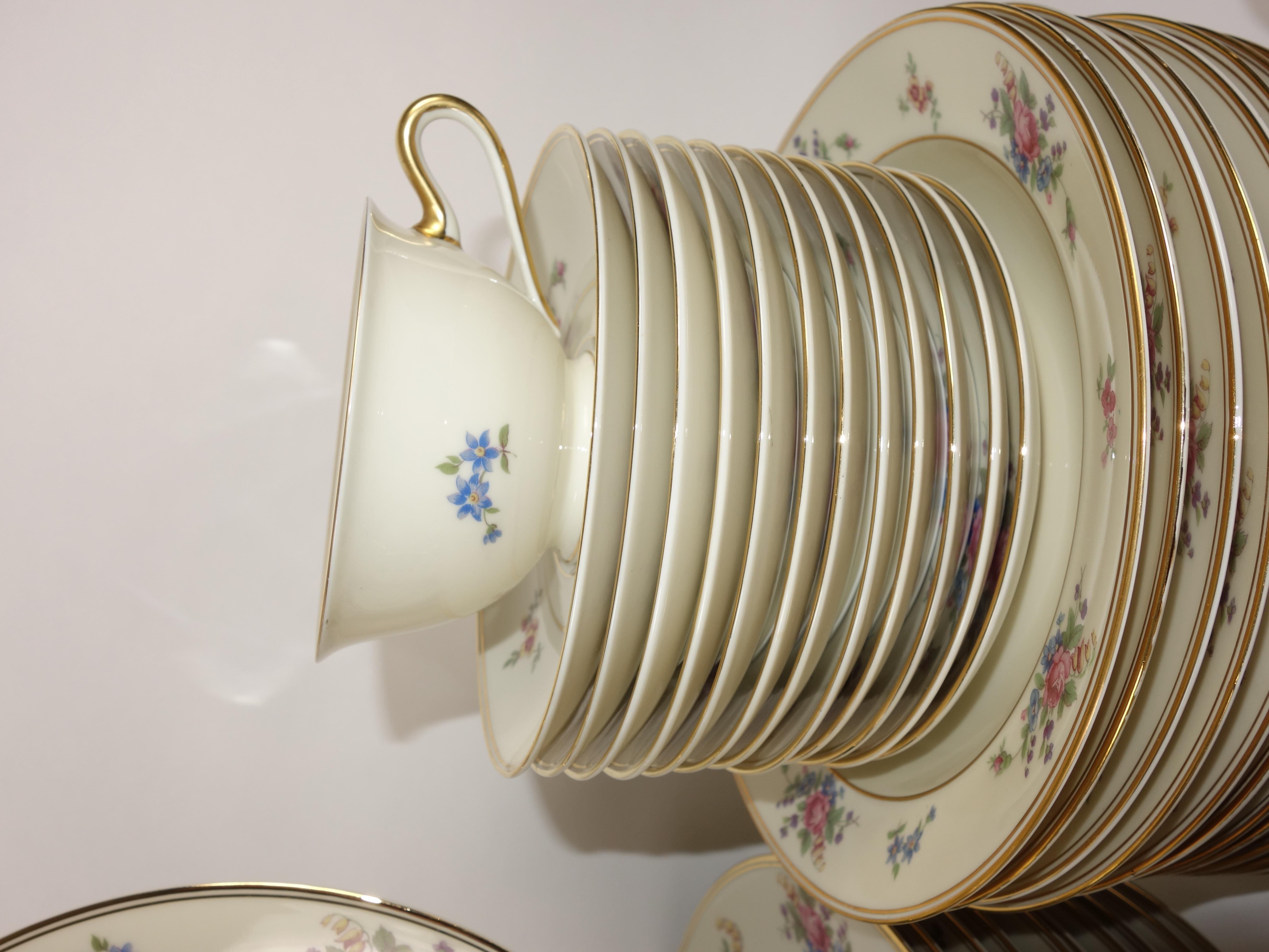 Bavaria Tirschenreuth "The Queens Rose"  Porcelain Dinner Service