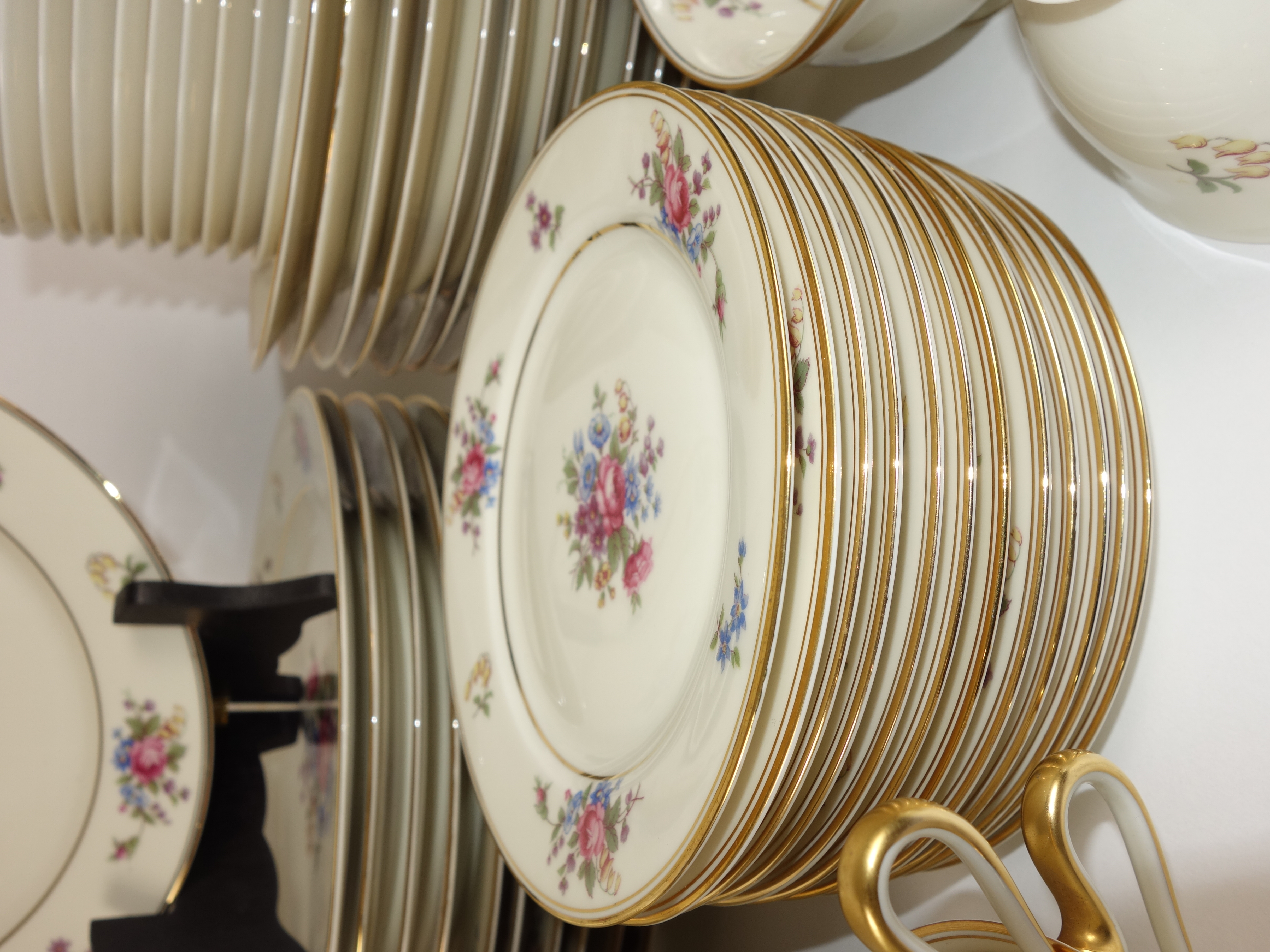 Bavaria Tirschenreuth "The Queens Rose"  Porcelain Dinner Service