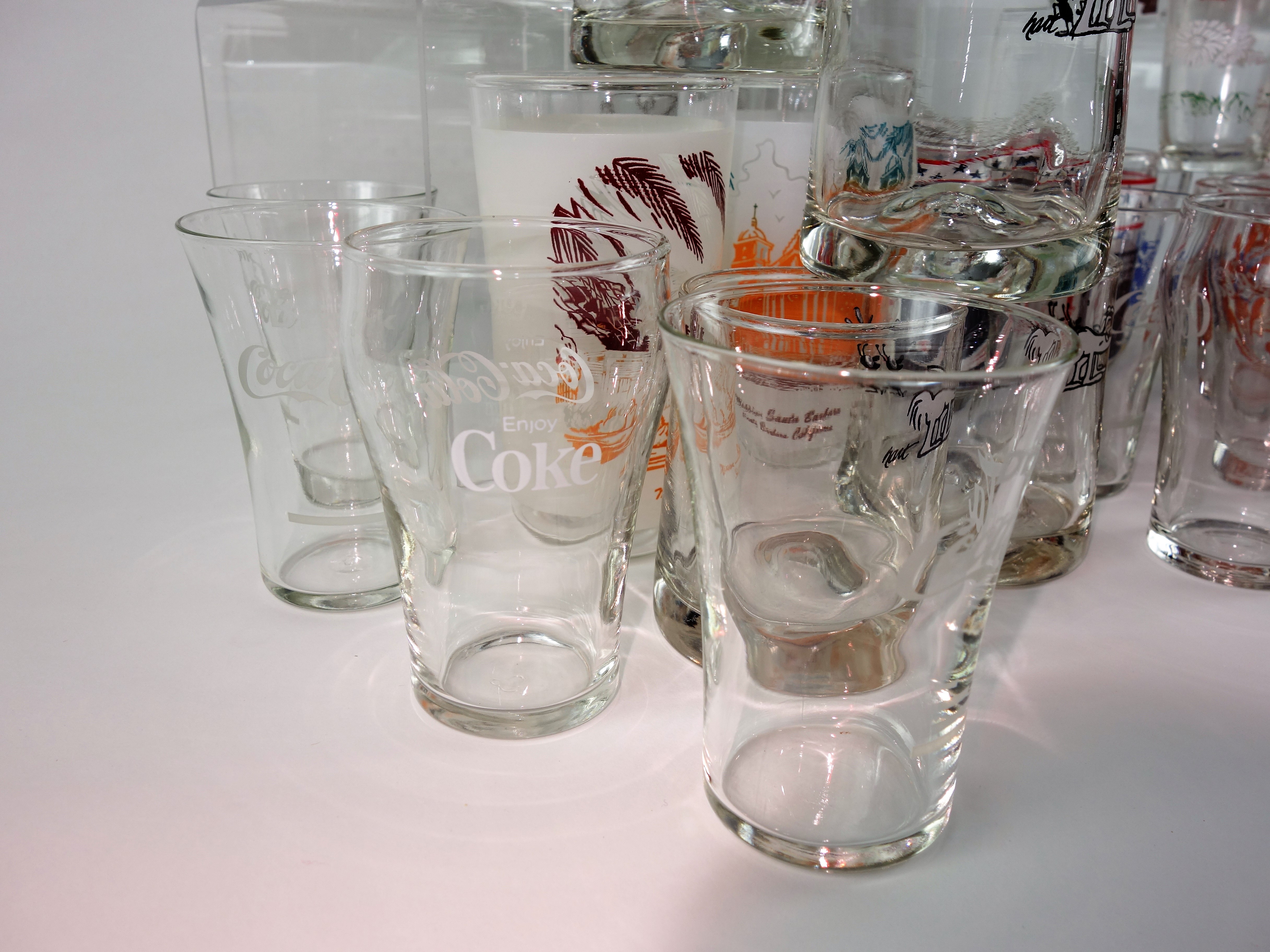 Mid Century Blendo Glass, West Virginia, Coke, BC Comics, Apollo 14 Glassware