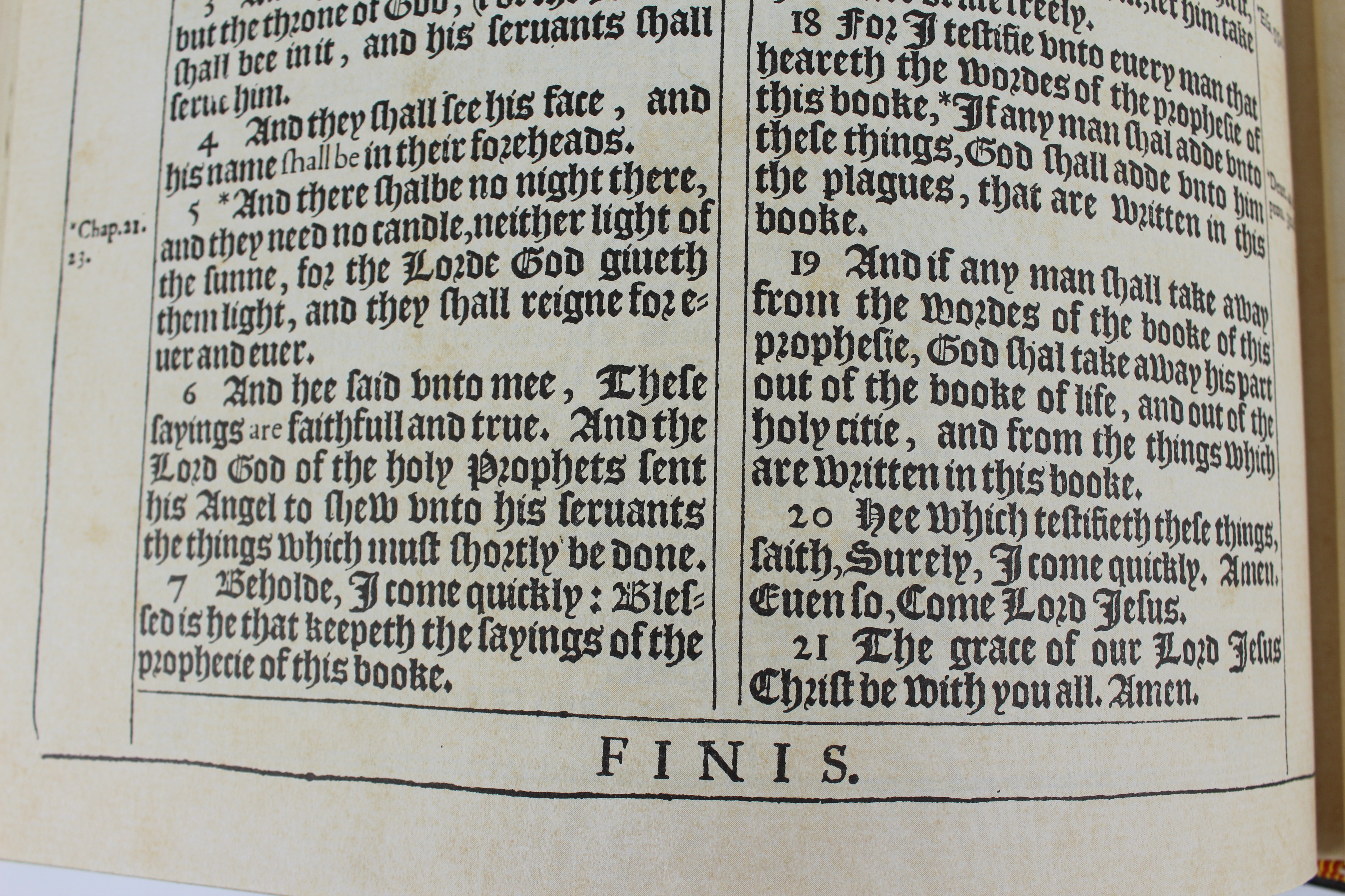 Facsimile of the 1611 King James Bible