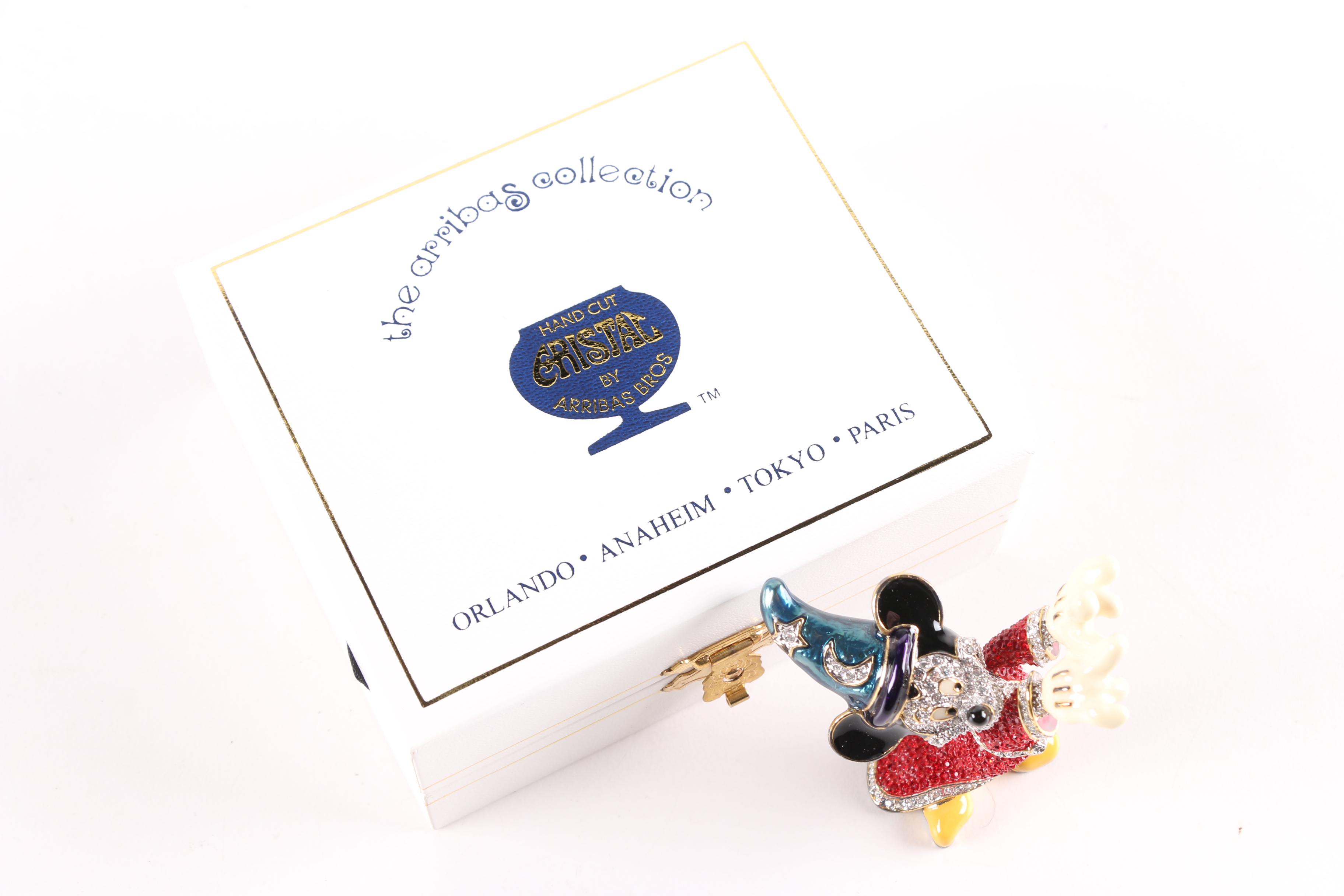 Arribas Collection Swarovski Jeweled "Sorcerer's Apprentice" Mickey Mouse