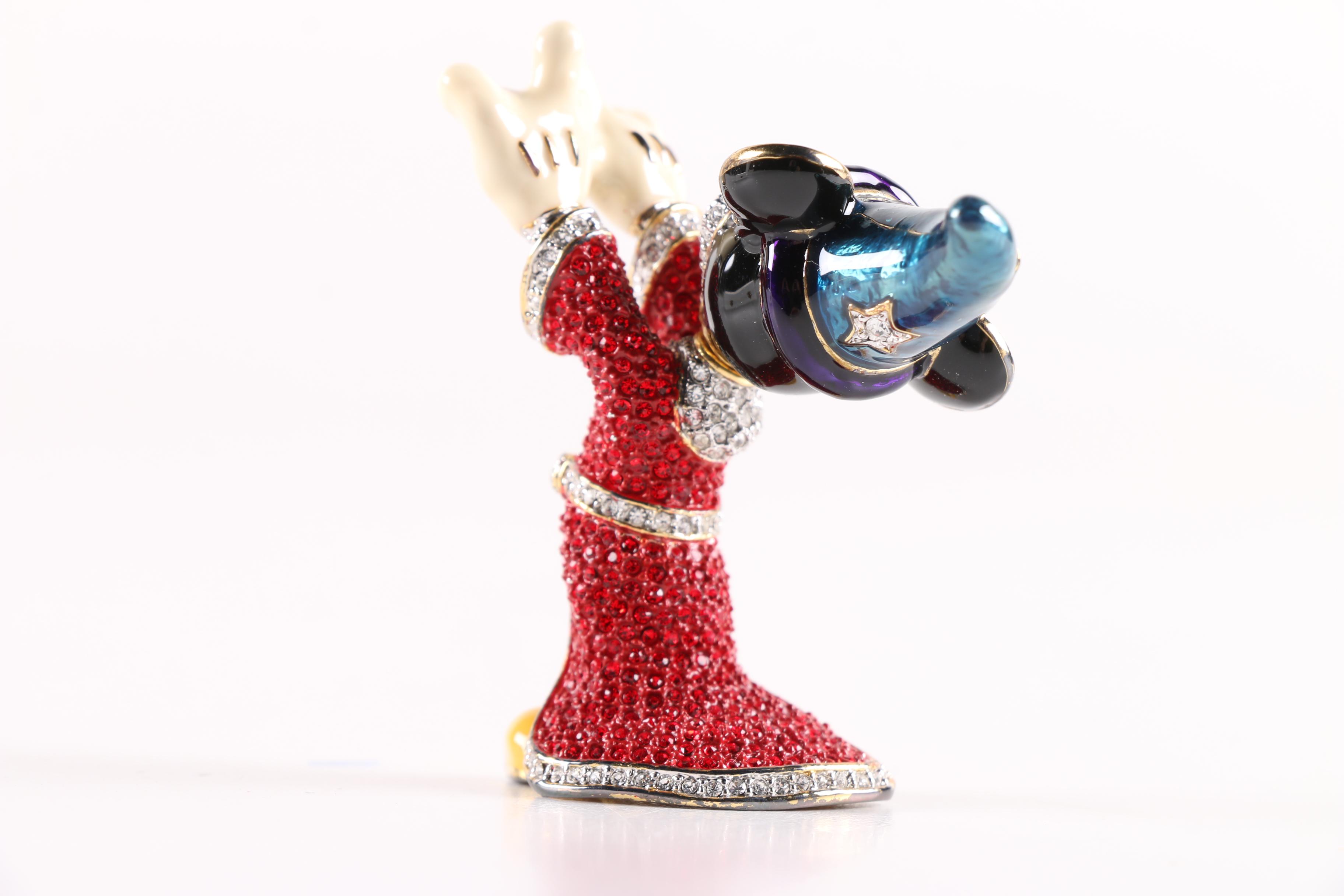 Arribas Collection Swarovski Jeweled "Sorcerer's Apprentice" Mickey Mouse