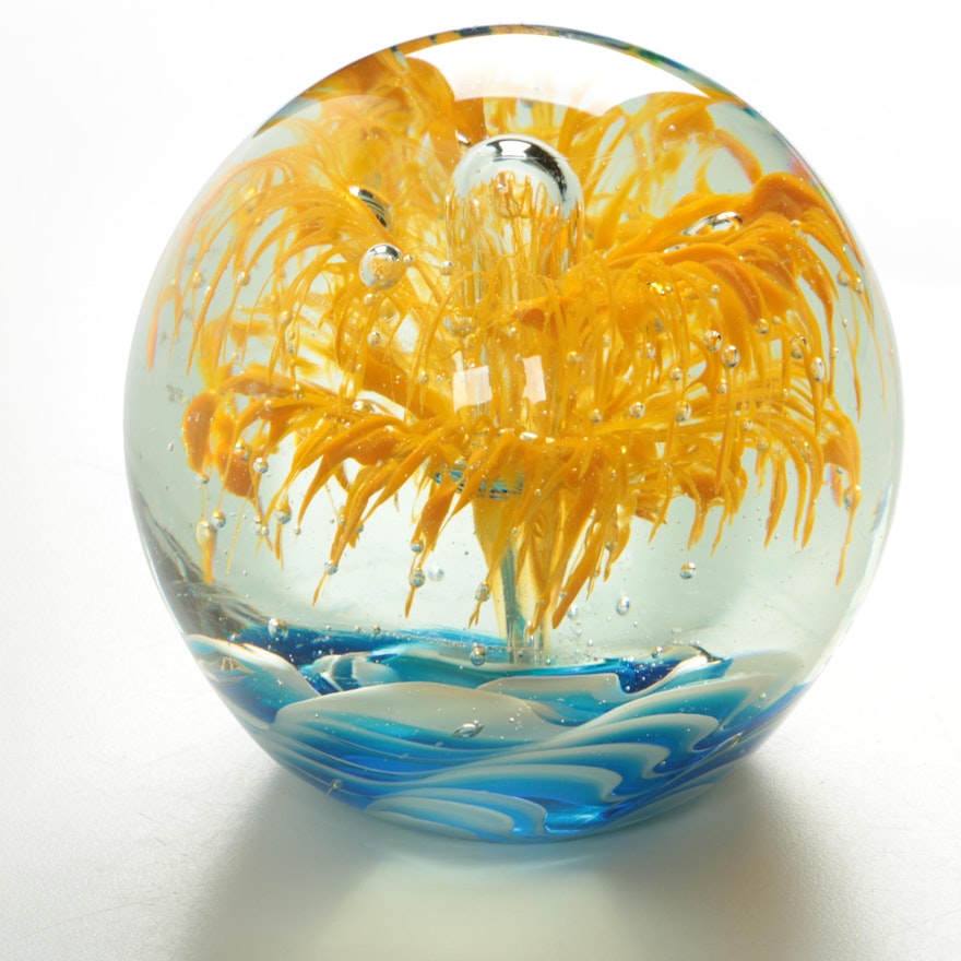 Cristalleria D'arte Art Glass Paperweight