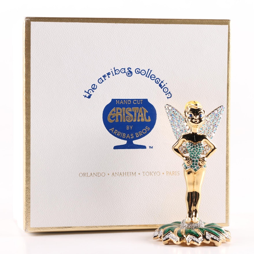 Arribas Collection Limited Edition Jeweled Swarovski Tinker Bell Figurine