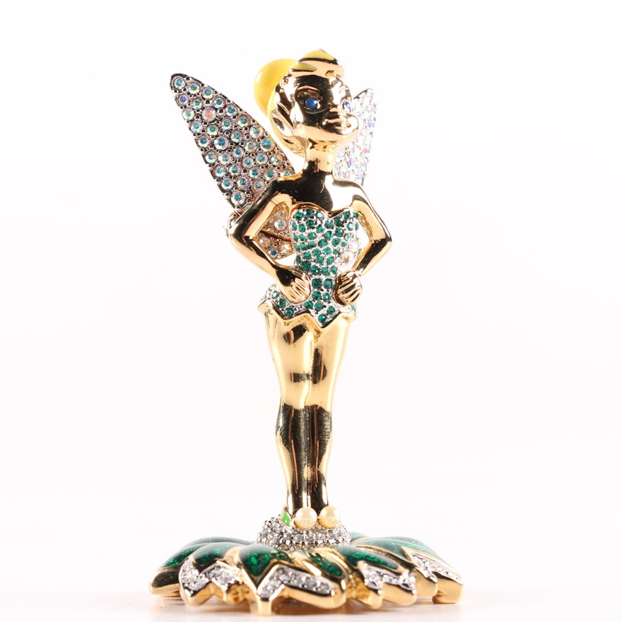 Arribas Collection Limited Edition Swarovski Jeweled Tinker Bell Figurine