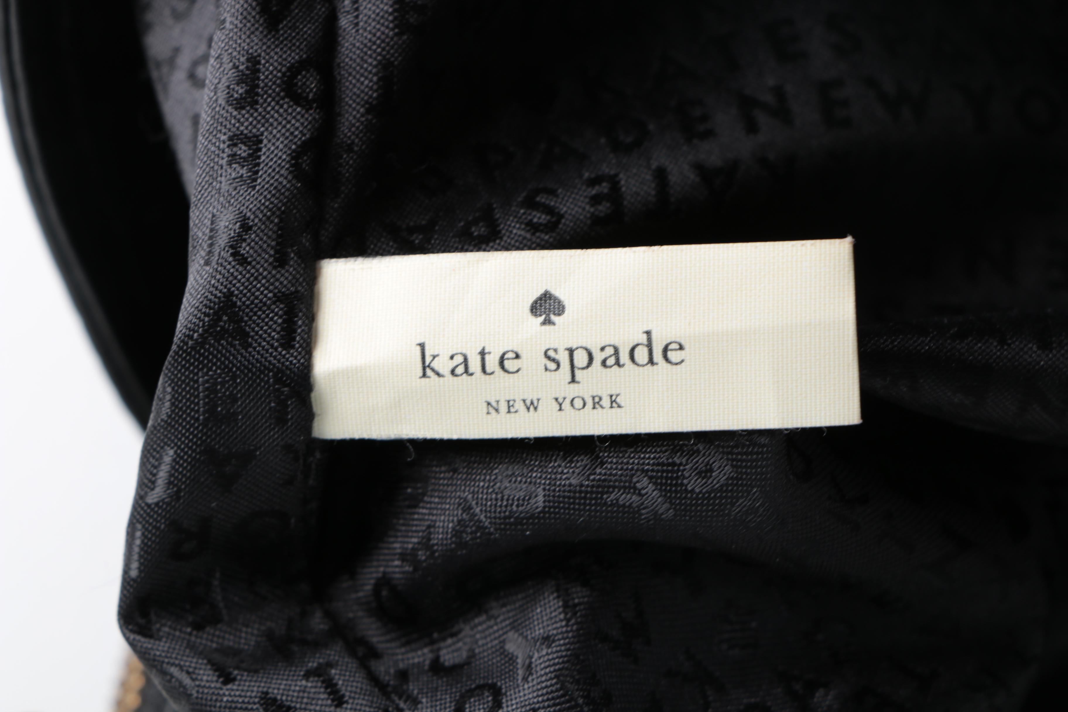 Kate Spade New York Grand Street Lydia Black Leather Tote Bag