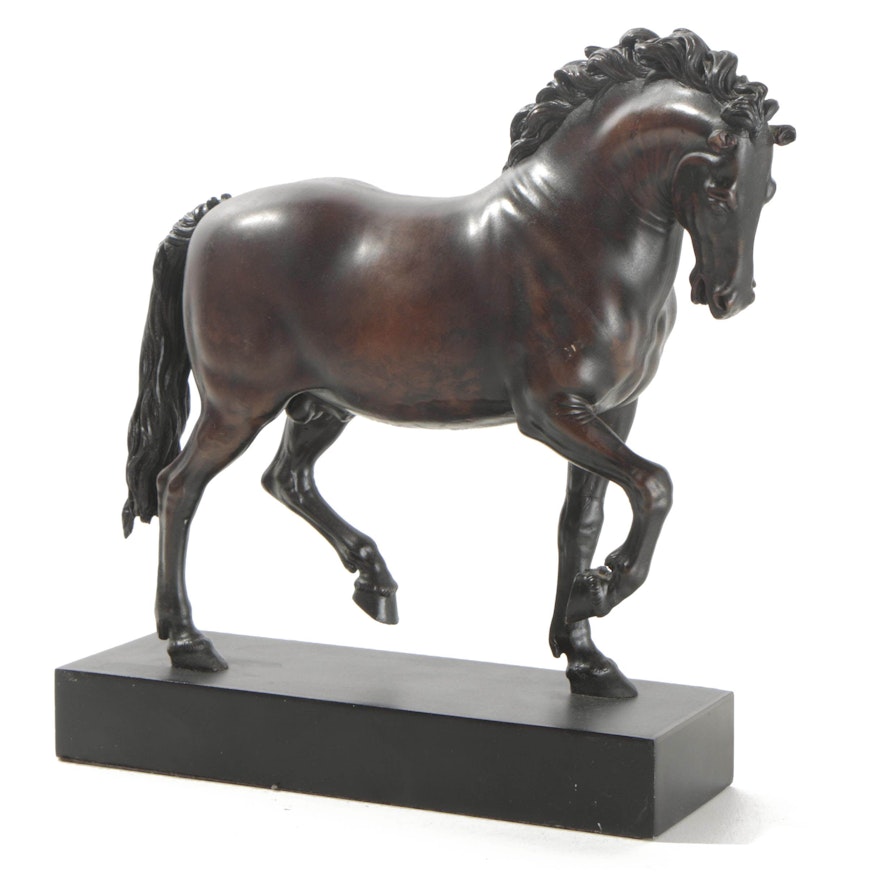 Wood Sculpture After Giovanni Bologna "Medici Walking Horse"