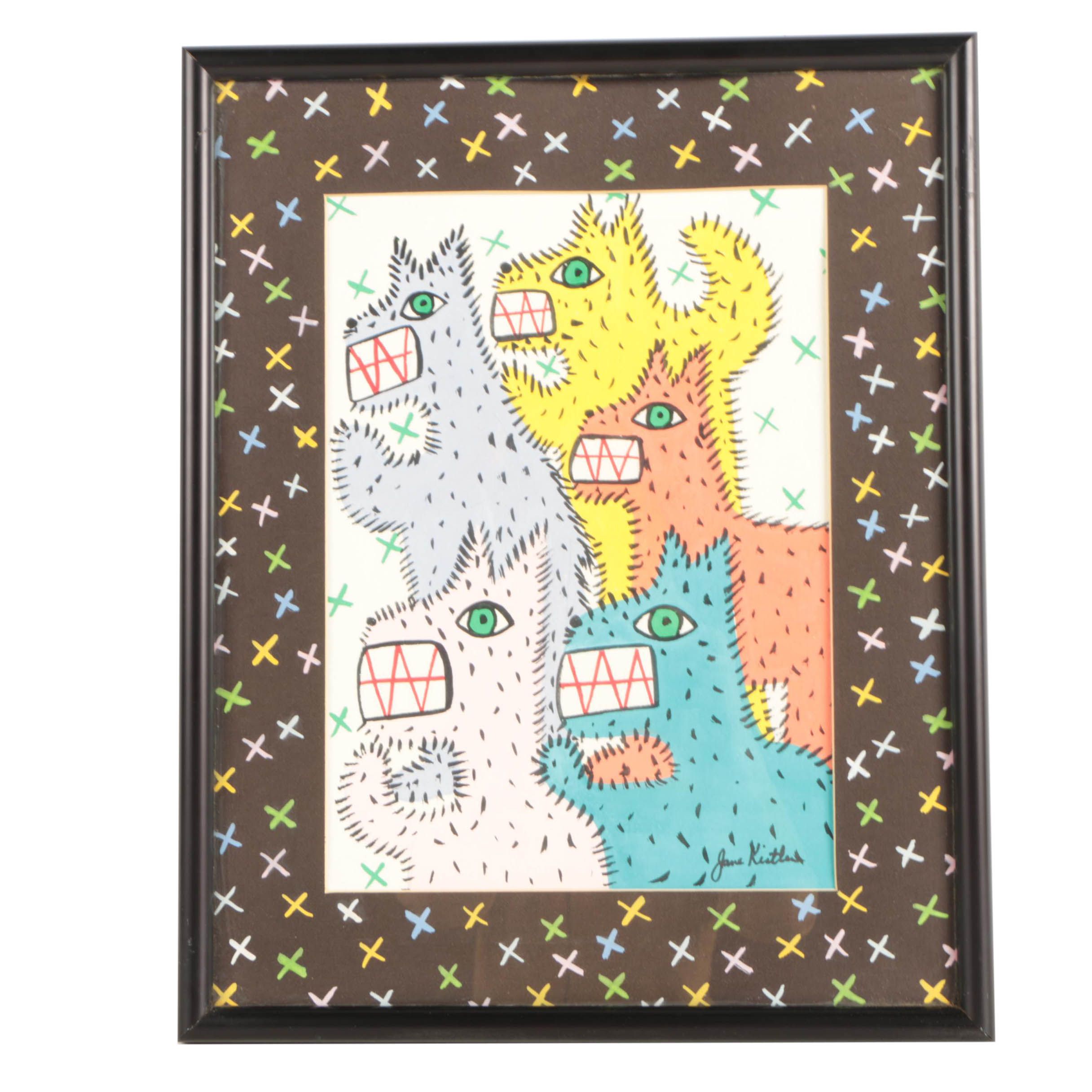 Jane Kistler Gouache Painting