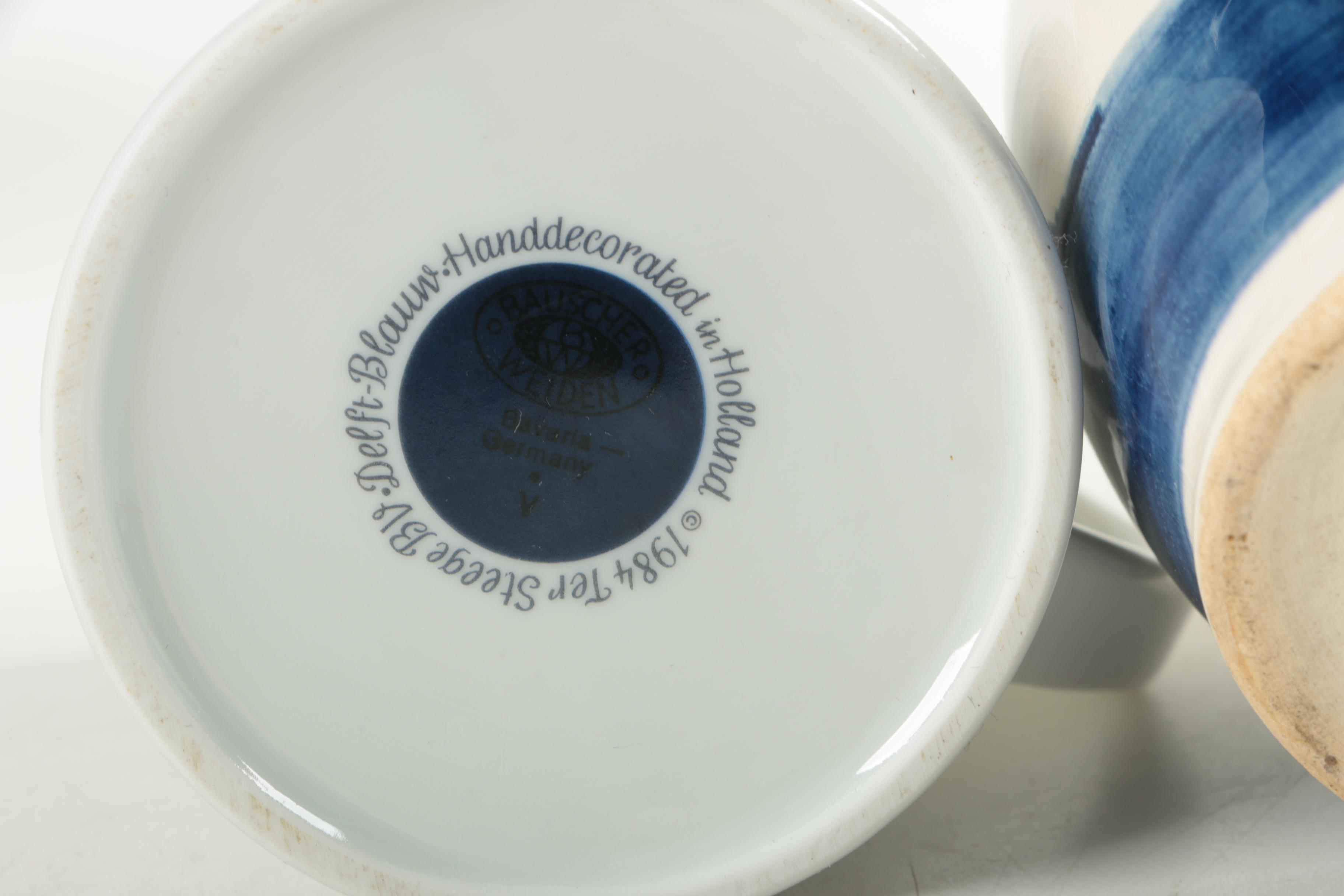 Deruta Puzzle Jug and Other Hand-Painted European Ceramics