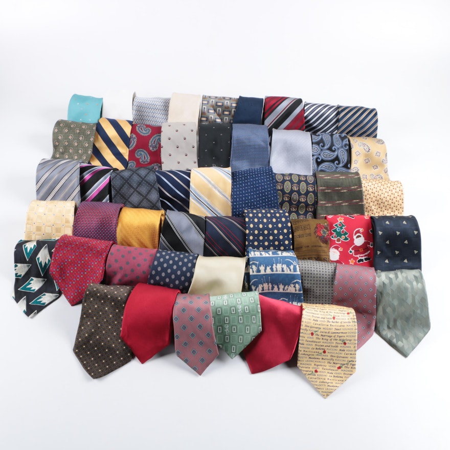 Neckties Including Dior, Geoffrey Beene, Sean John, Nautica and Tommy Hilfiger