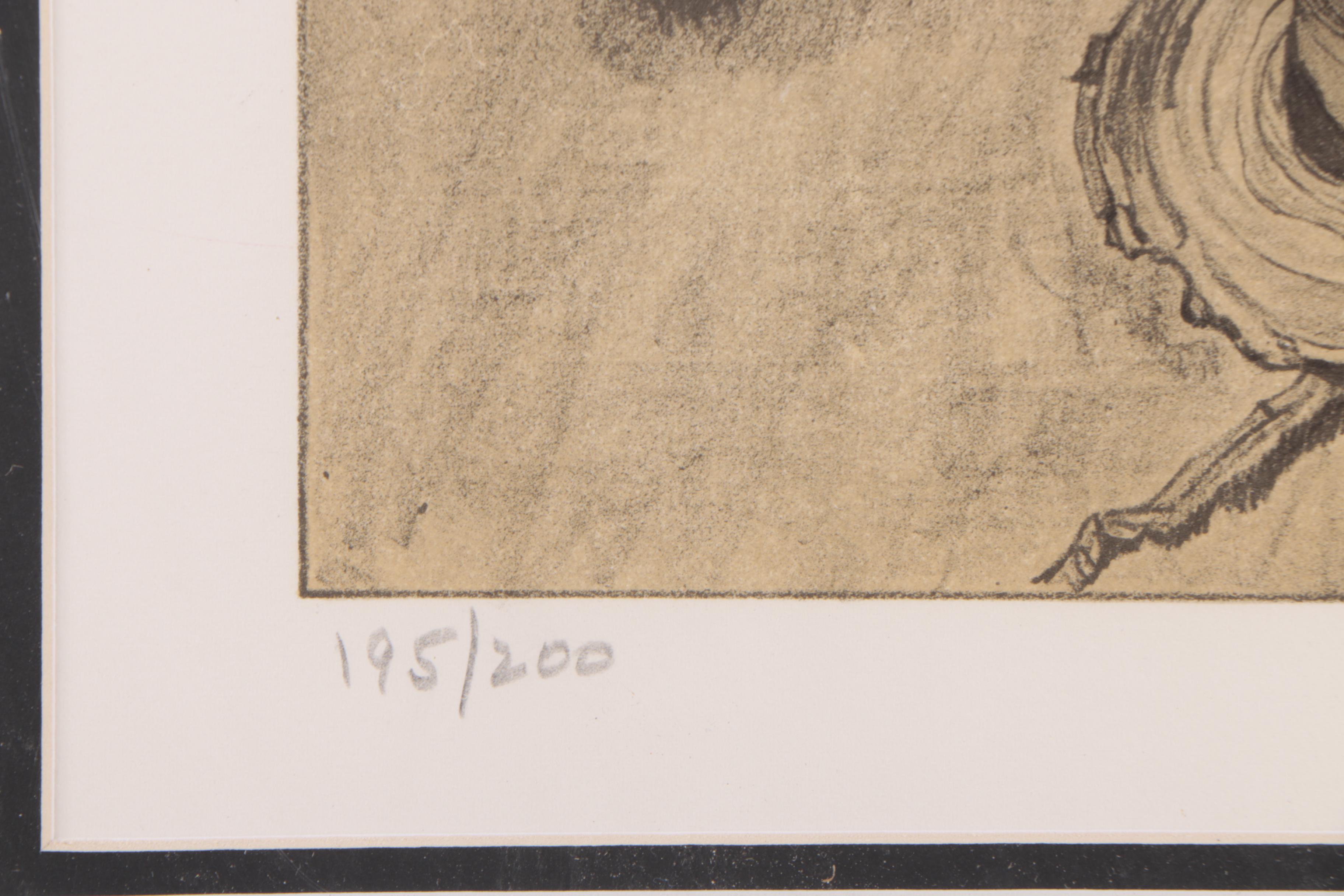 Norman Rockwell Lithograph "First Smoke"