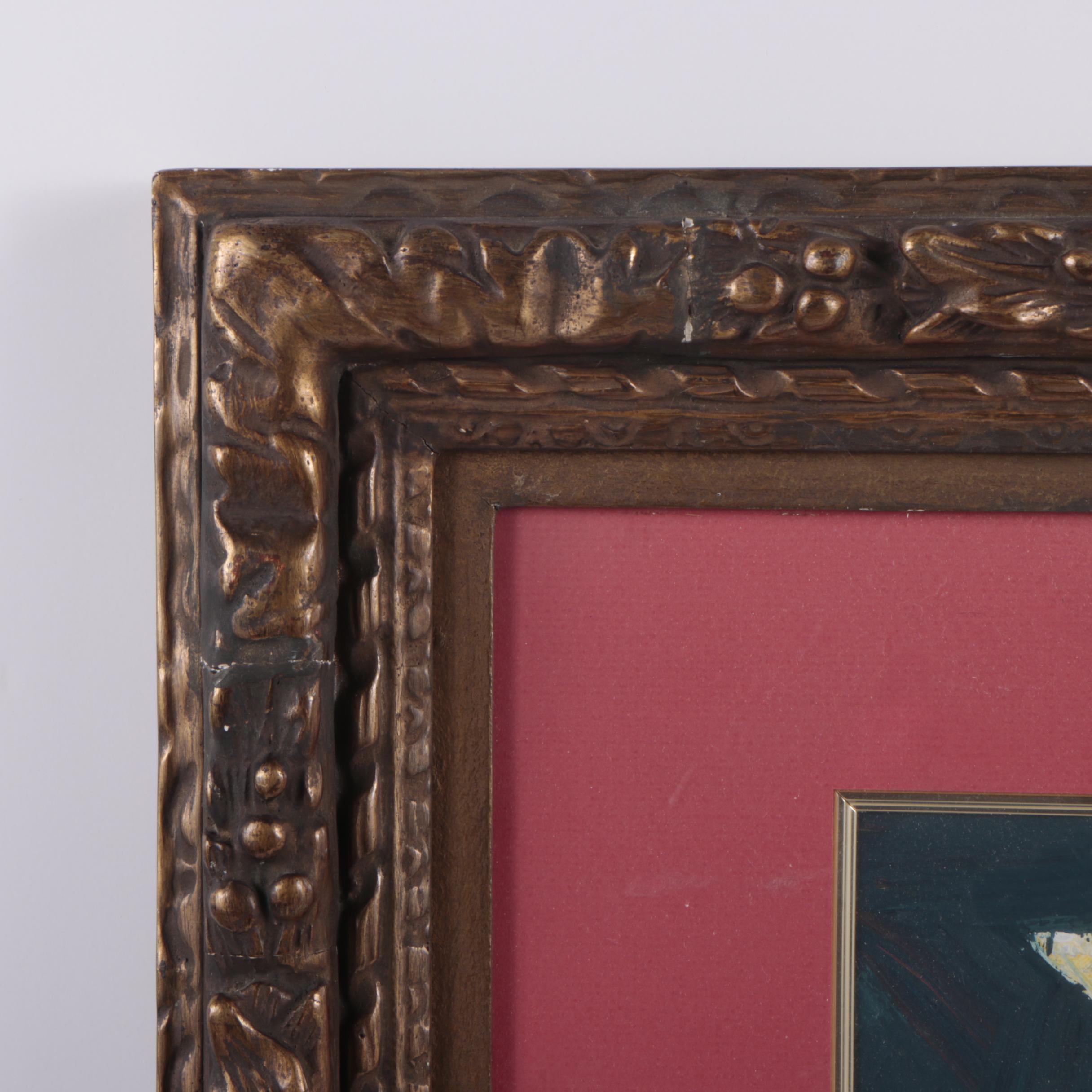 Gianpaolo Berto Mixed Media Painting "Racconto Fofolare"