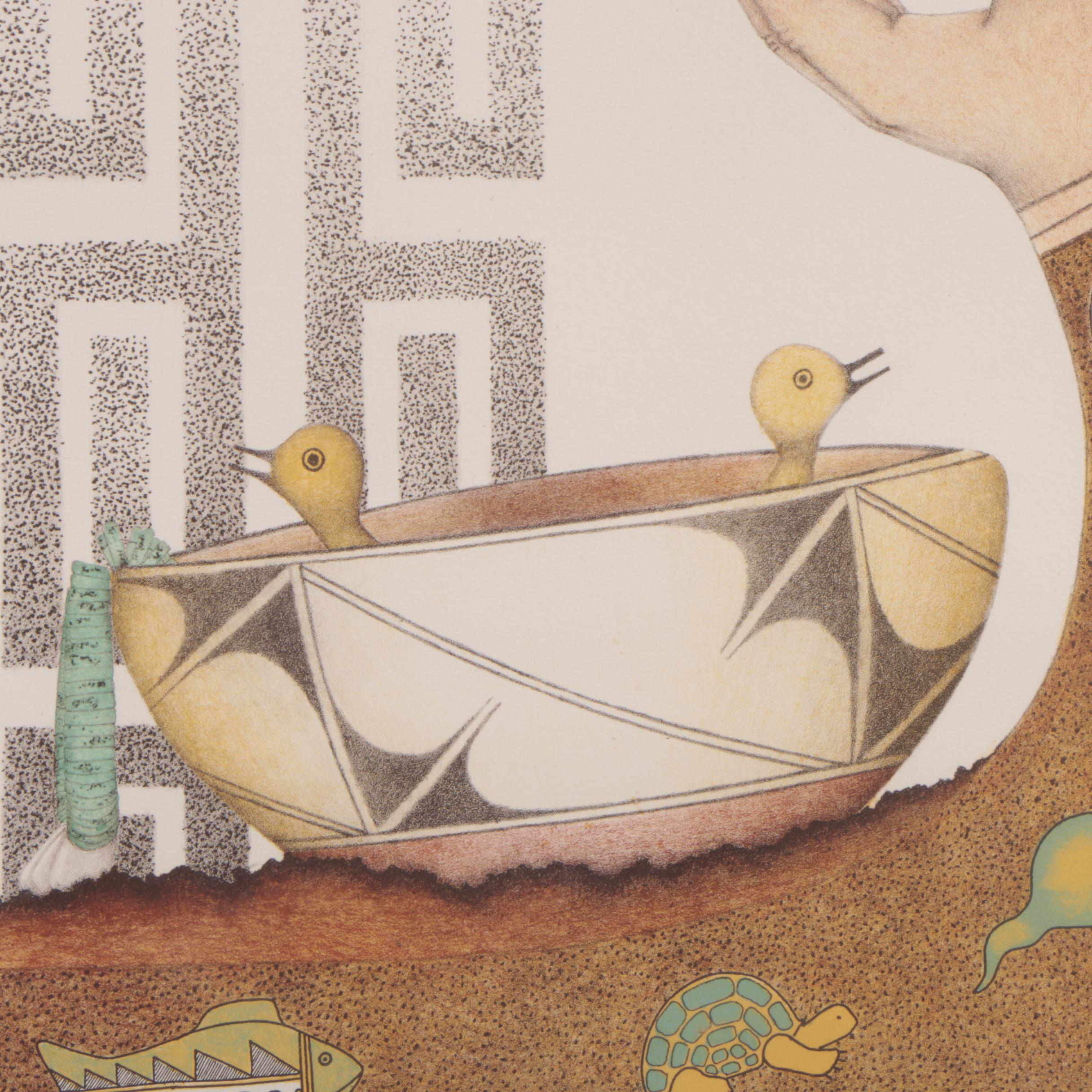 Charles Frederick Lovato Lithograph "Origins"