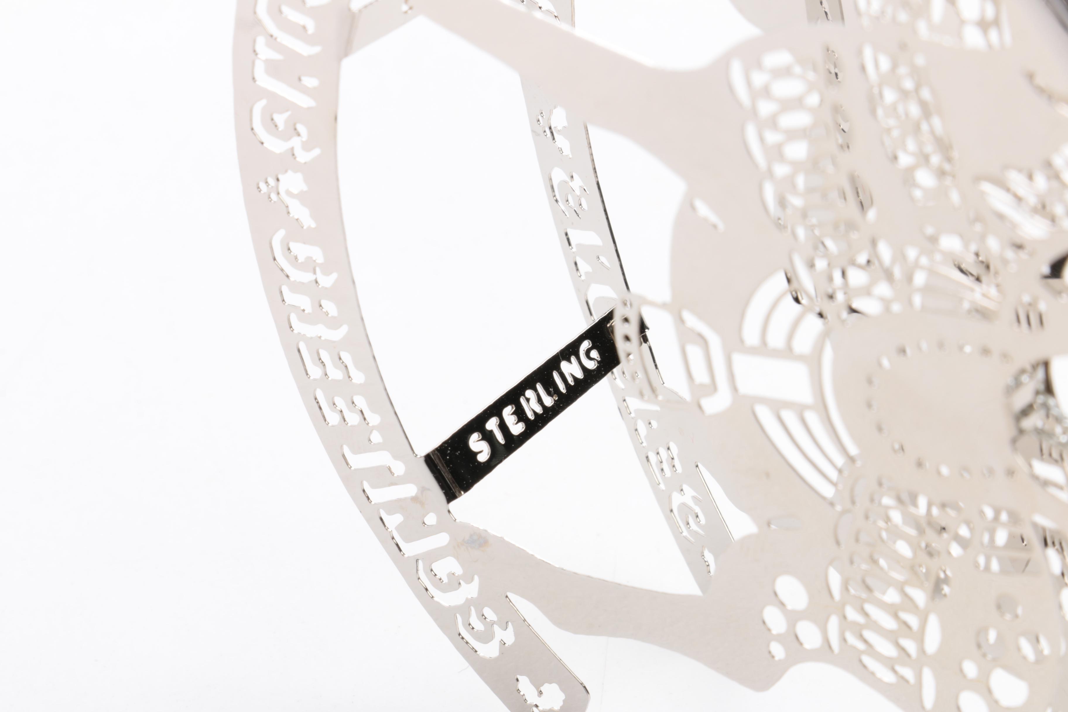 1979 Gorham "Pierced Christmas Ornaments" Sterling Silver Rocking Horse