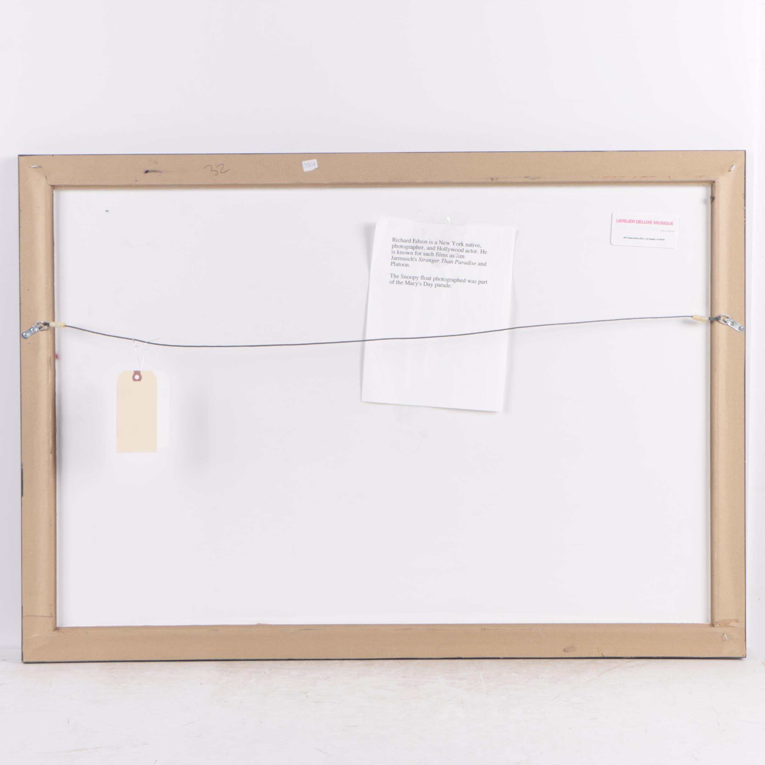 Giclee Print After Richard Edson of the Snoopy Float for the Macy's Day Parade