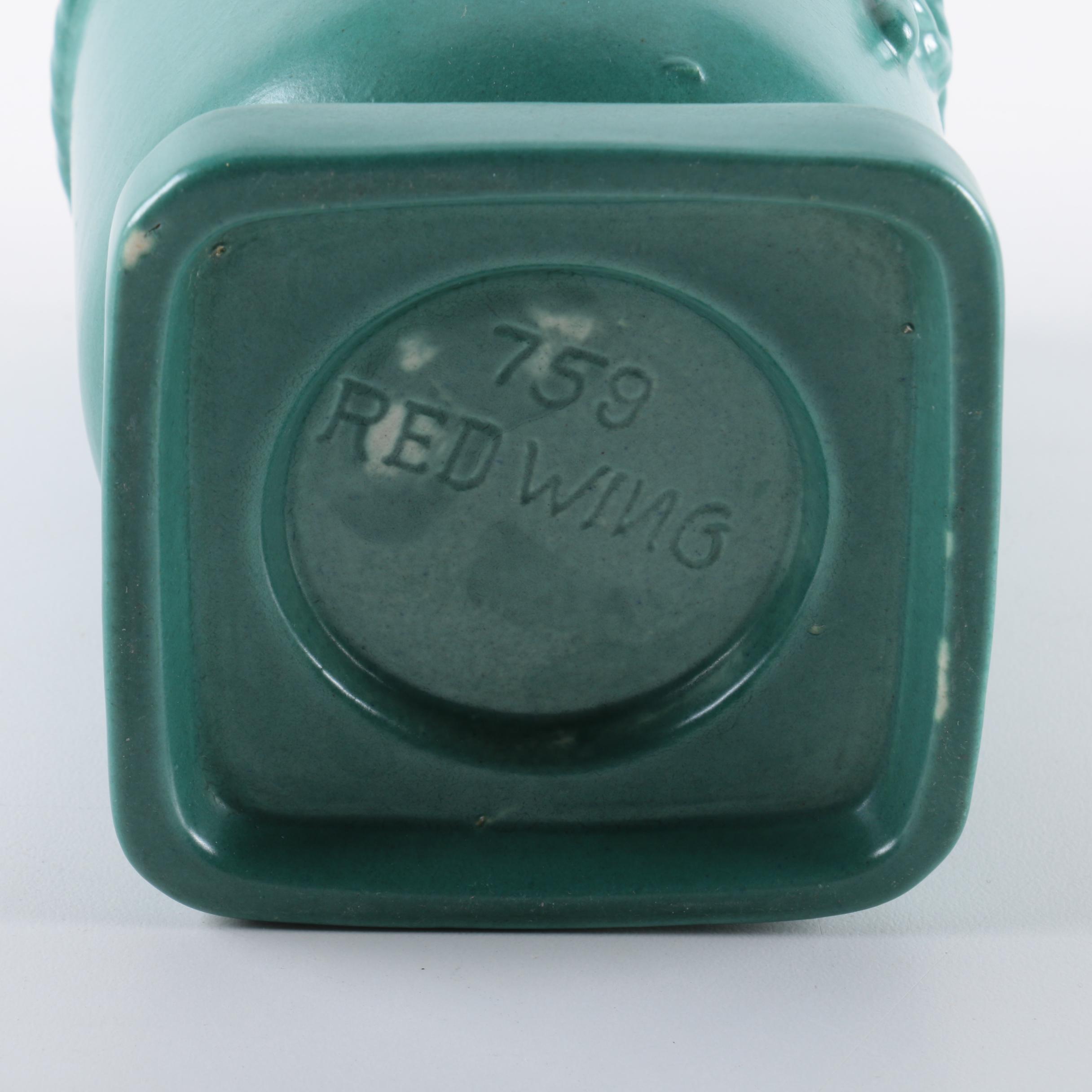 Red Wing Turquoise Blue Vases