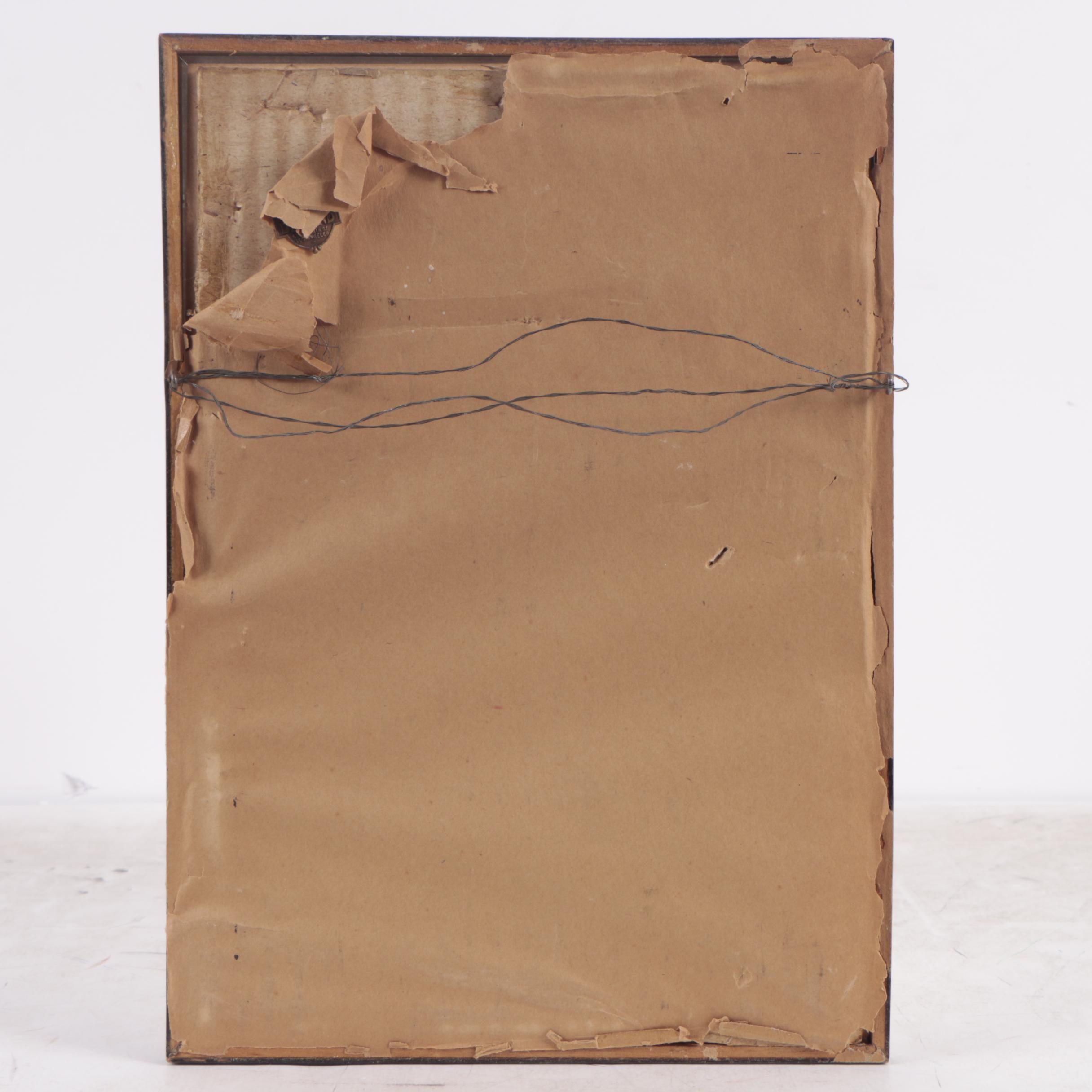 Wolf Bloem Mid Century Etching "Bergdorf"