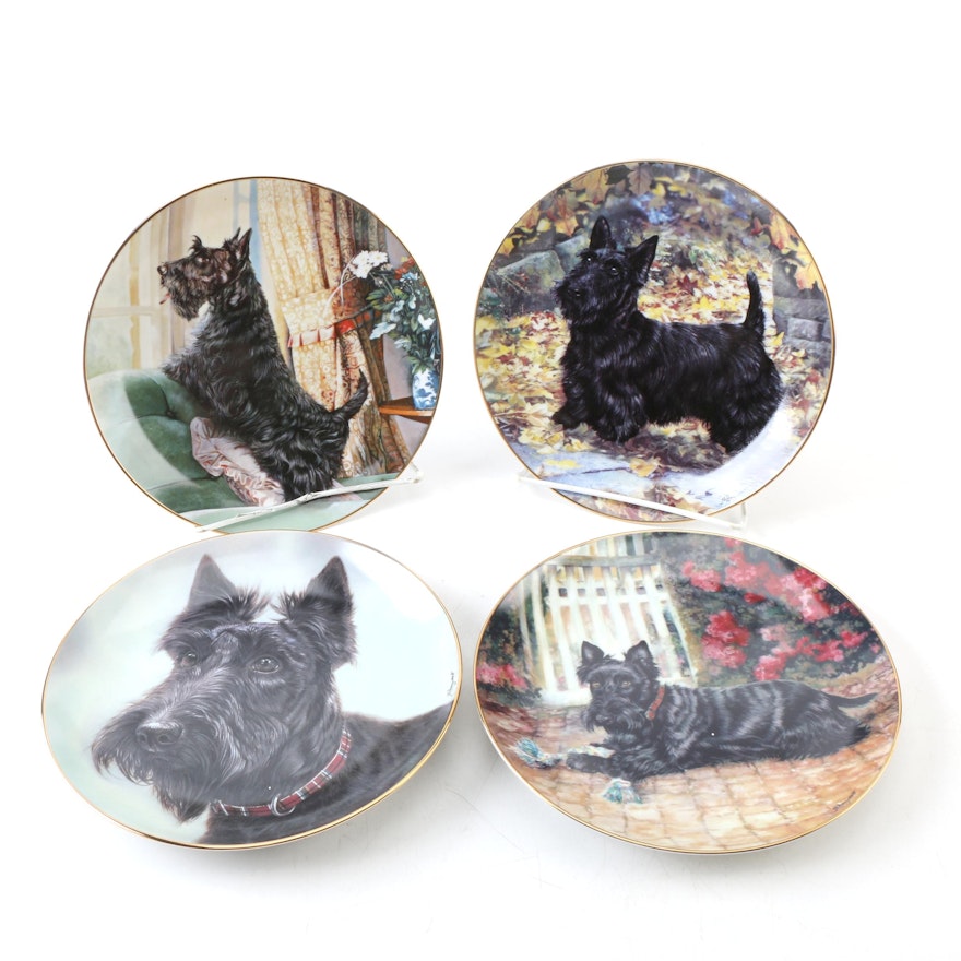 Danbury Mint Scottish Terrier-Themed Collector Plates