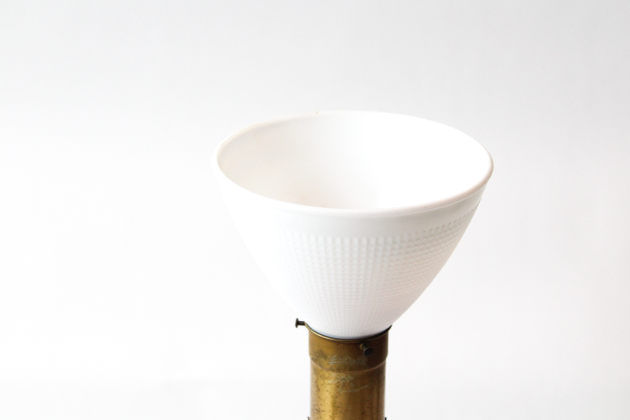 Porcelain and Brass Table Lamp