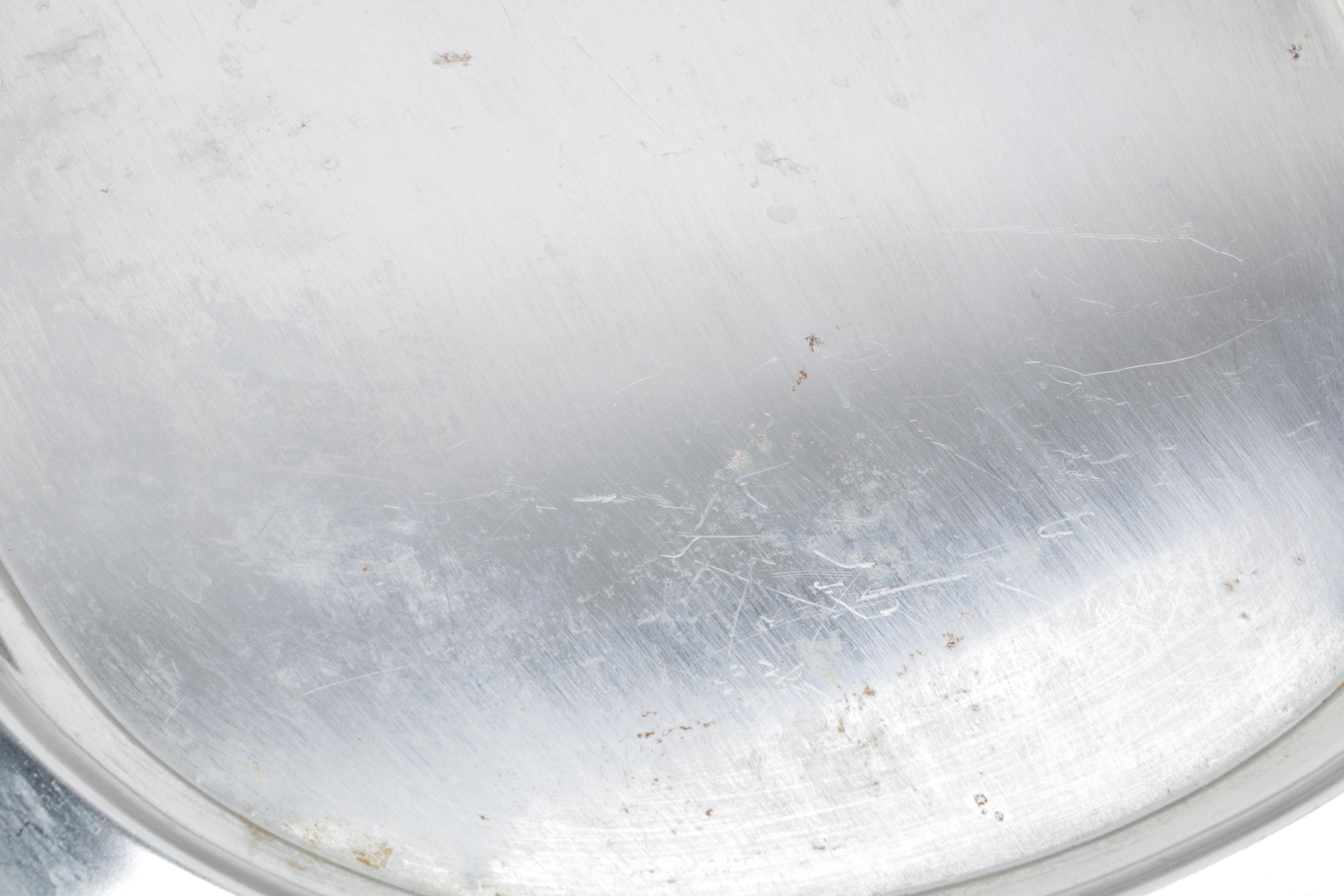 Vintage Kayserzinn Pewter Serving Dish with Silver Plate and Metal Serveware