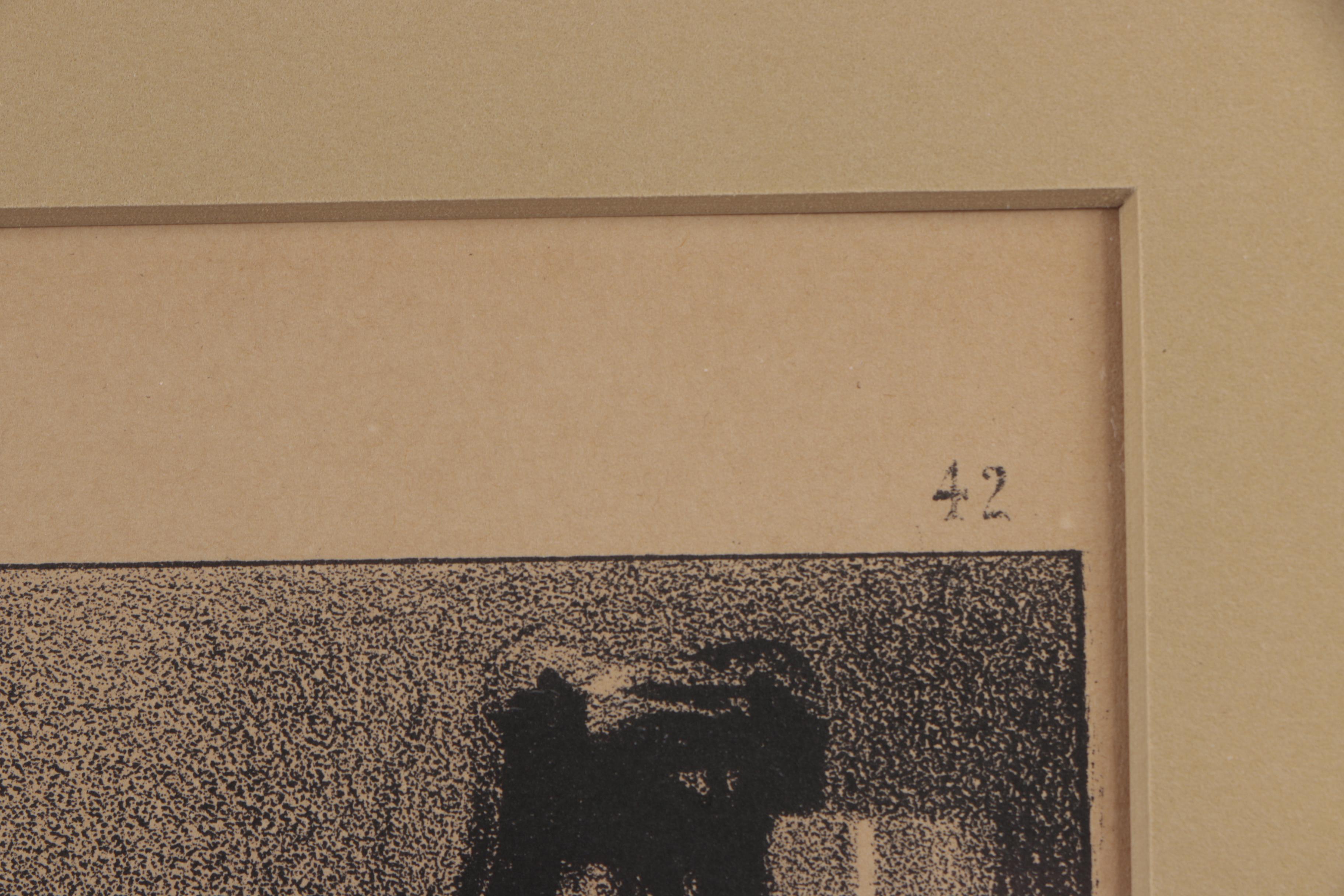 Lithographs After Honore Daumier "L'Odorat" and "Le Toucher"