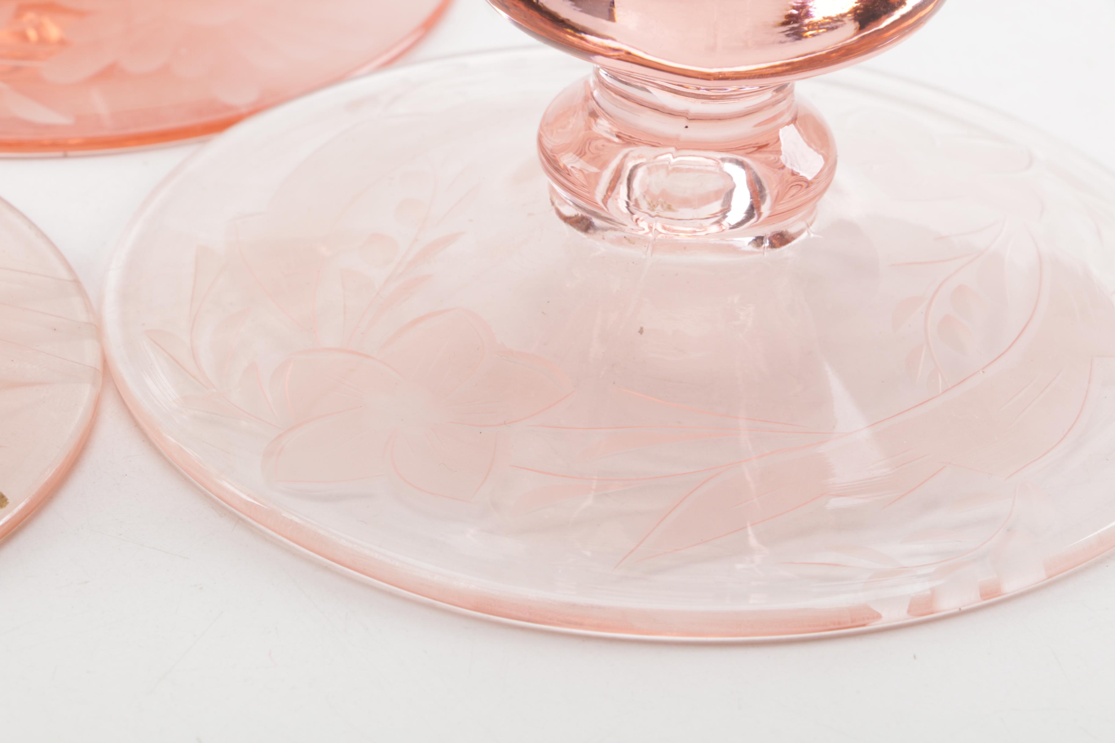 Glass Candleholders and Decanters