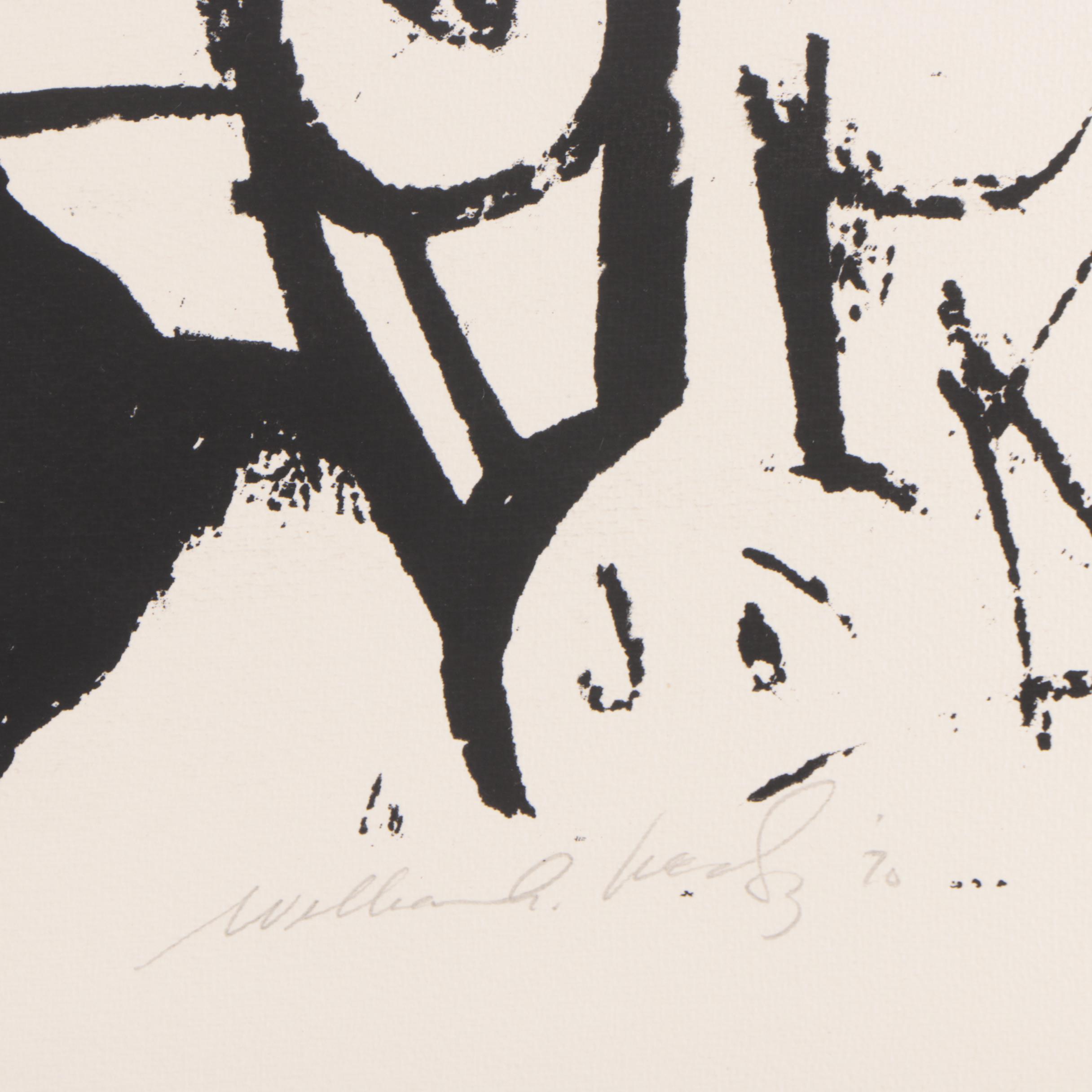 Abstract Serigraph Print "Hail to Picasso"