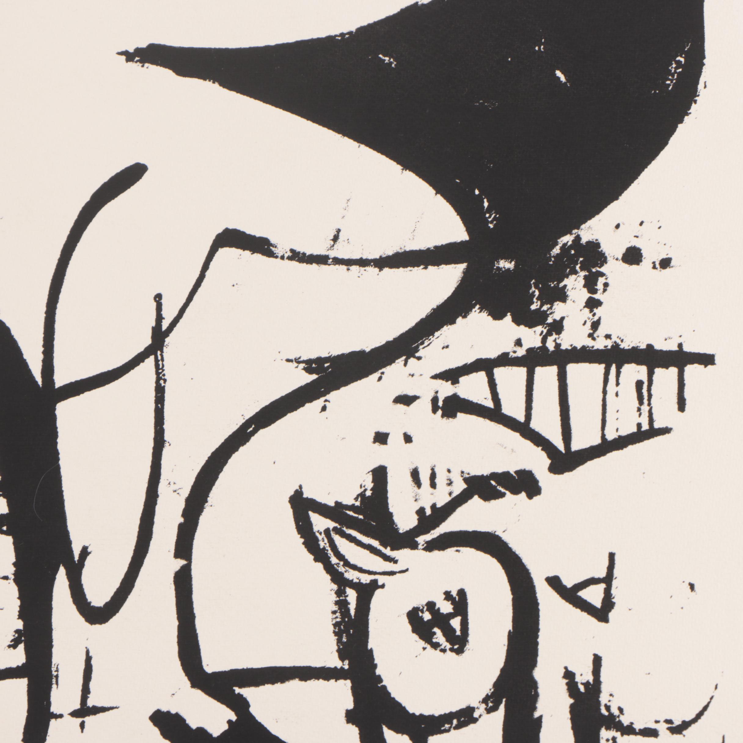 Abstract Serigraph Print "Hail to Picasso"