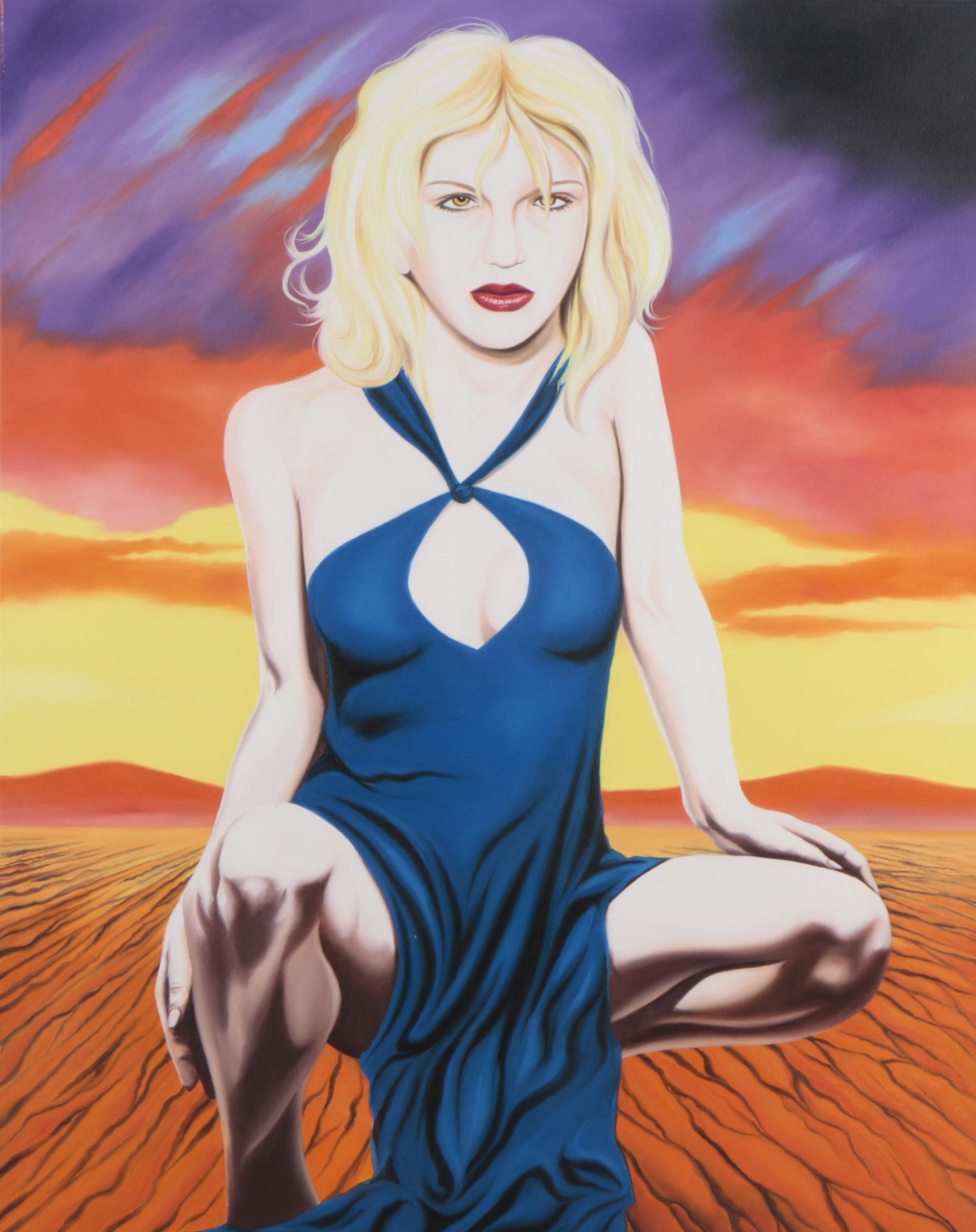 Hector Monroy Oil Painting "Courtney Love"