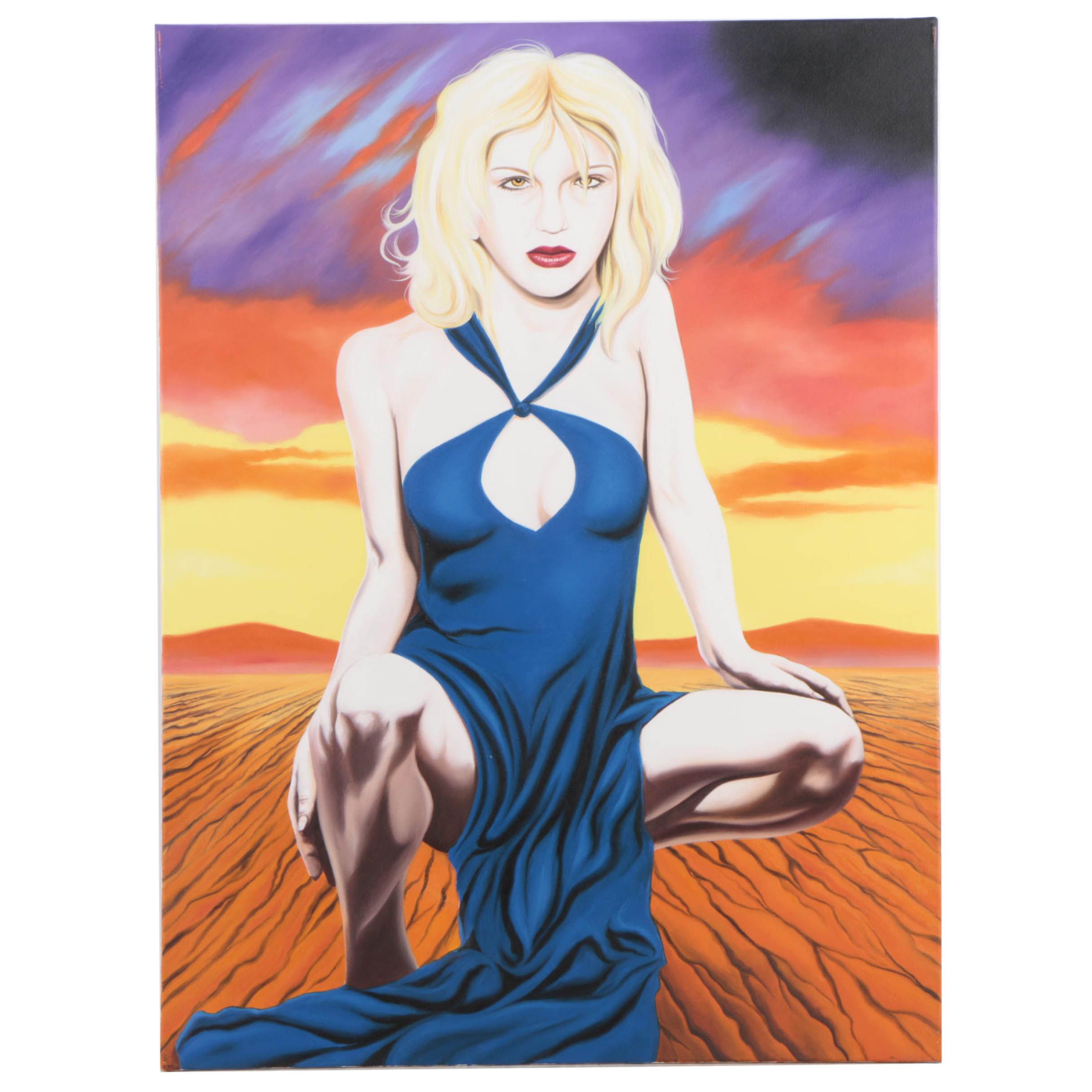 Hector Monroy Oil Painting "Courtney Love"