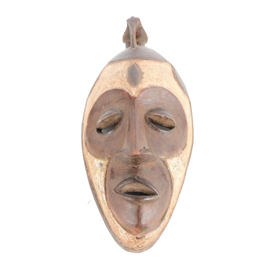 Central African Style Carved Wood Mask