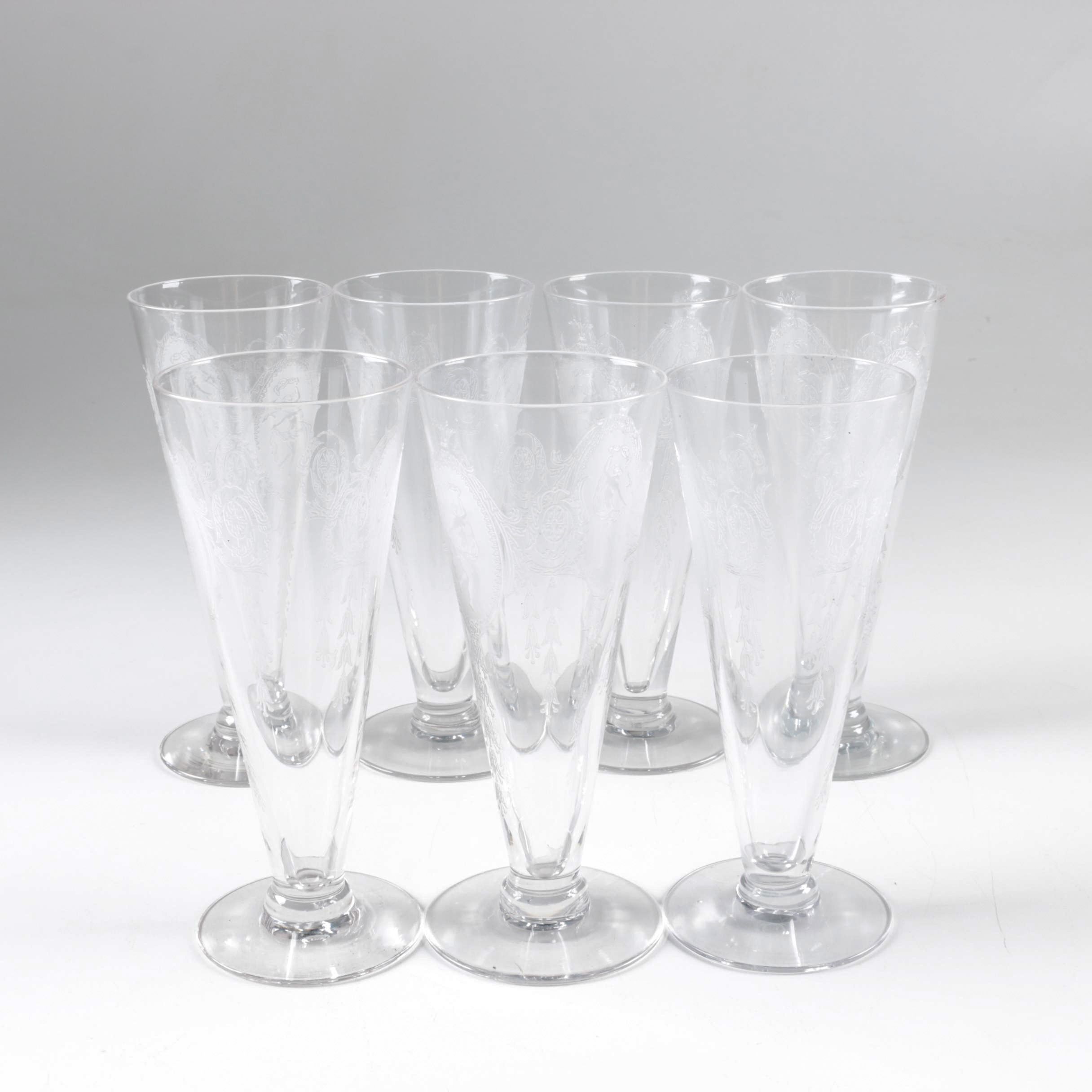 Etched Pilsner Glasses