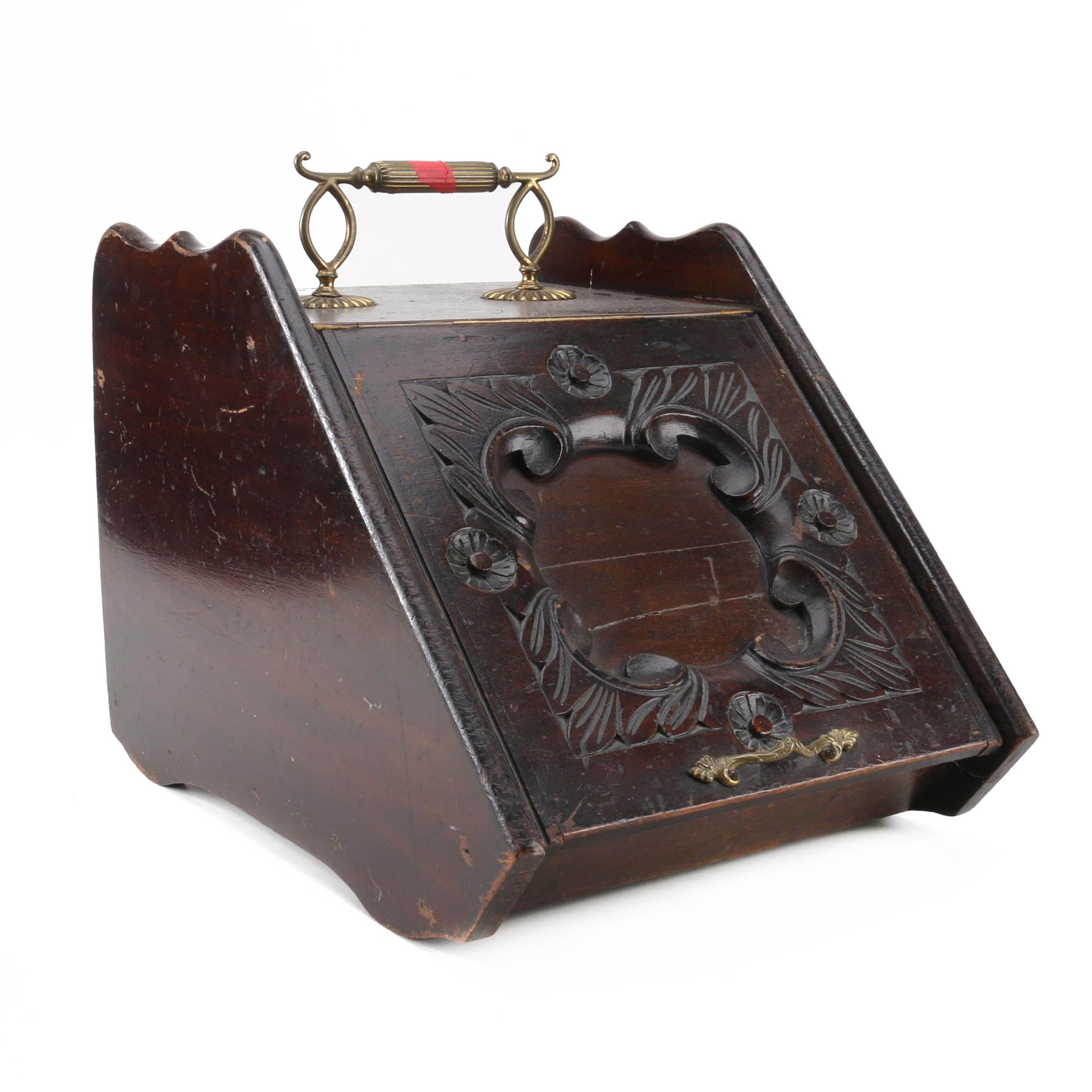 Vintage Wood Kindling Box