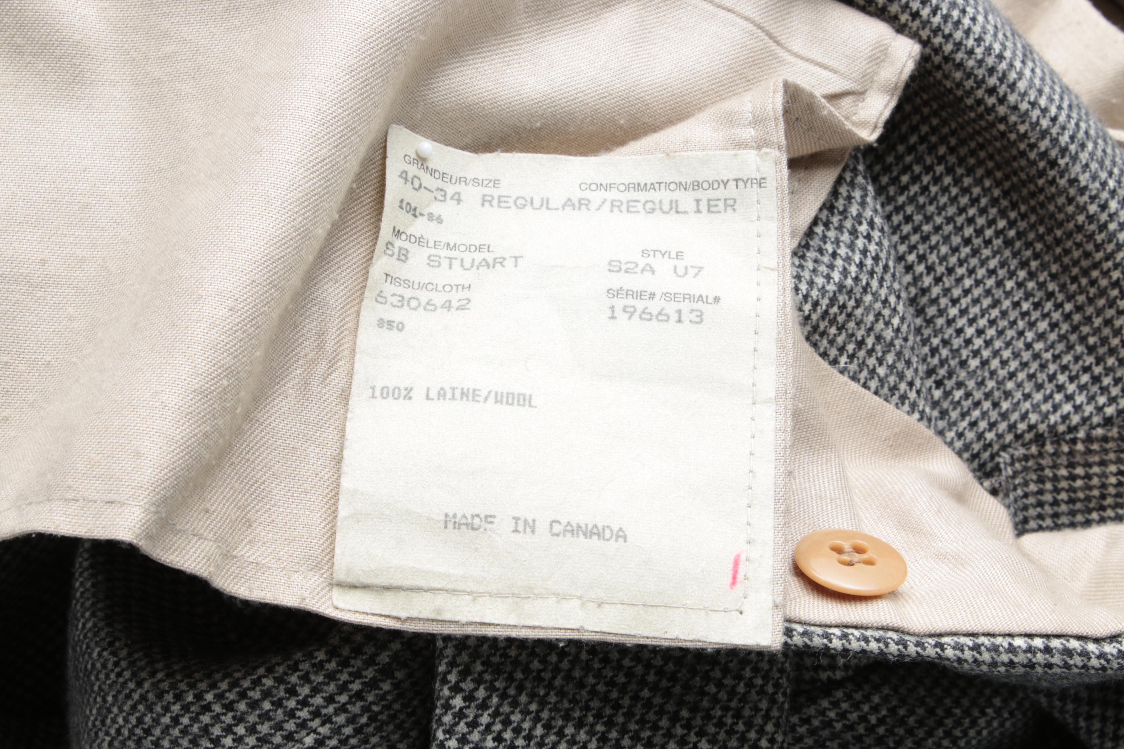 Men's Paul Stuart Wool Houndstooth Suit