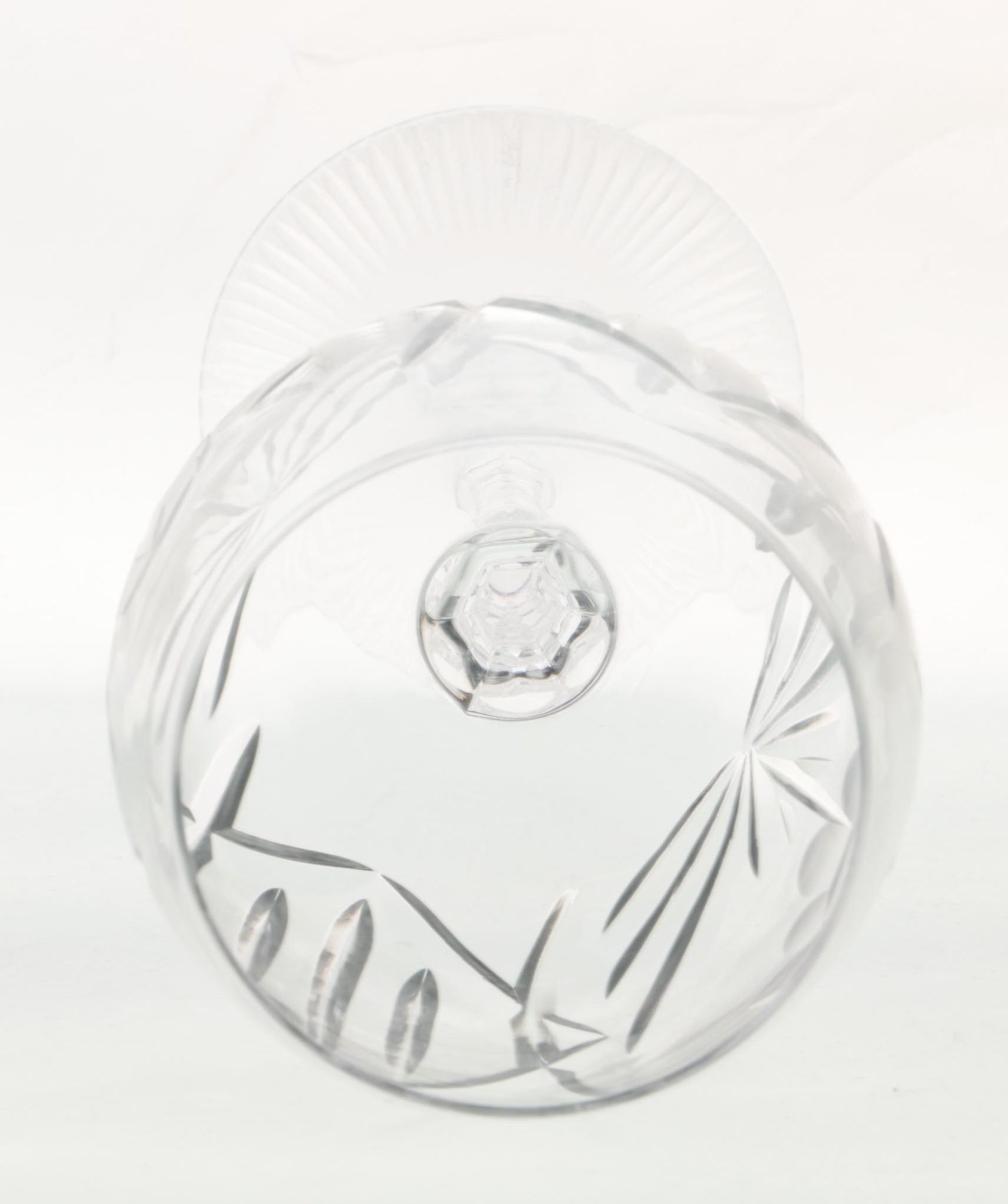 Hand-Cut Crystal Hock Wine Glasses