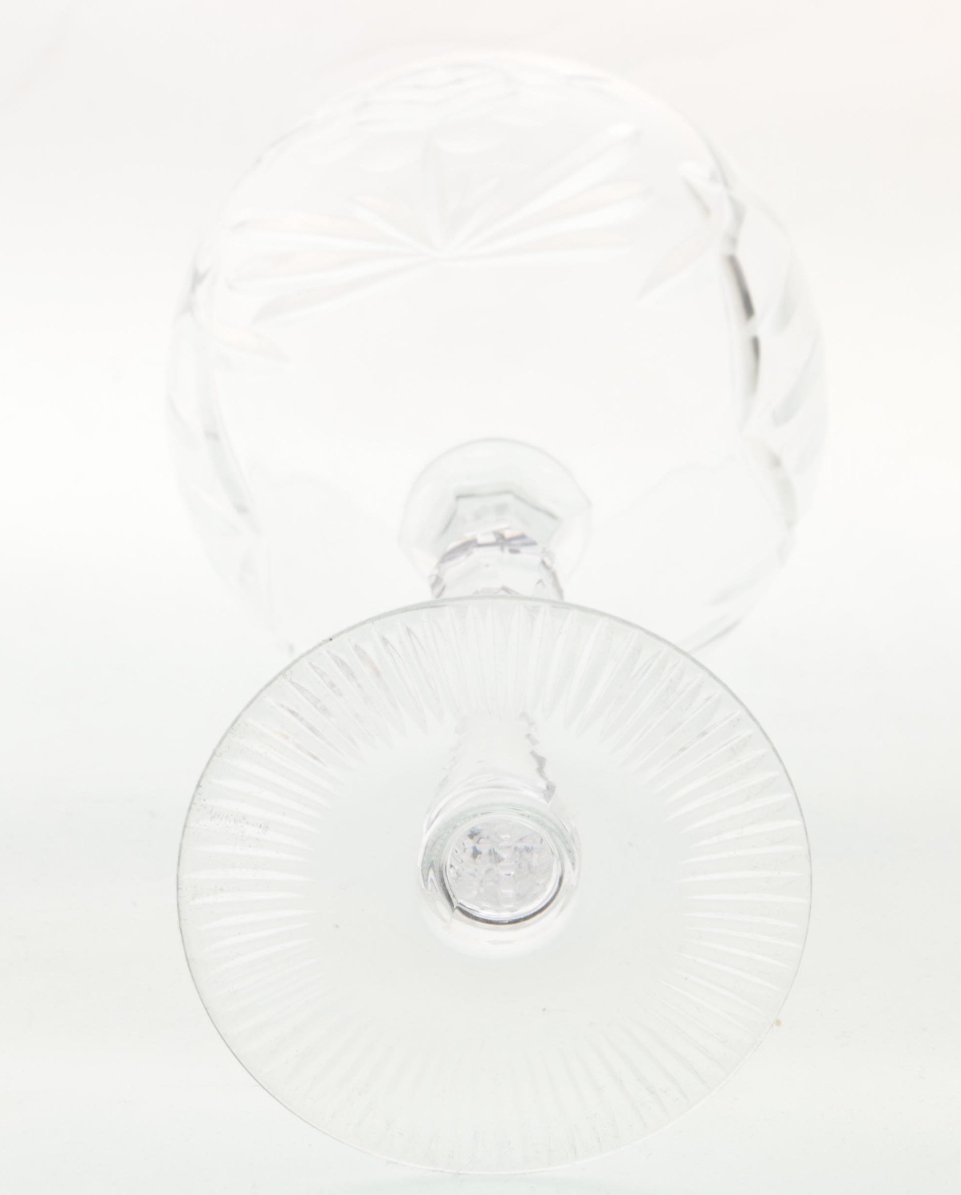 Hand-Cut Crystal Hock Wine Glasses