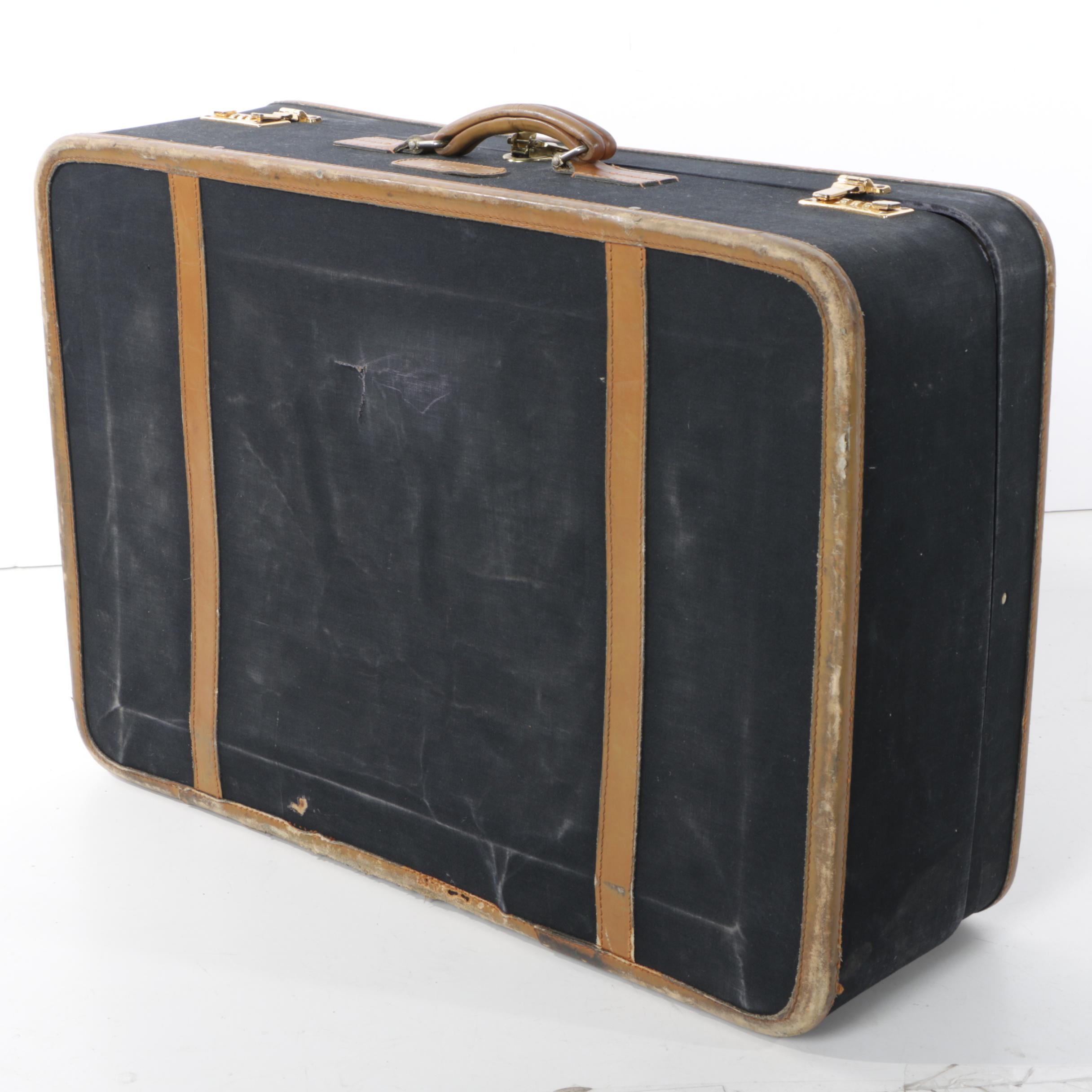 Vintage T. Anthony Ltd. Large Black Pullman Suitcases