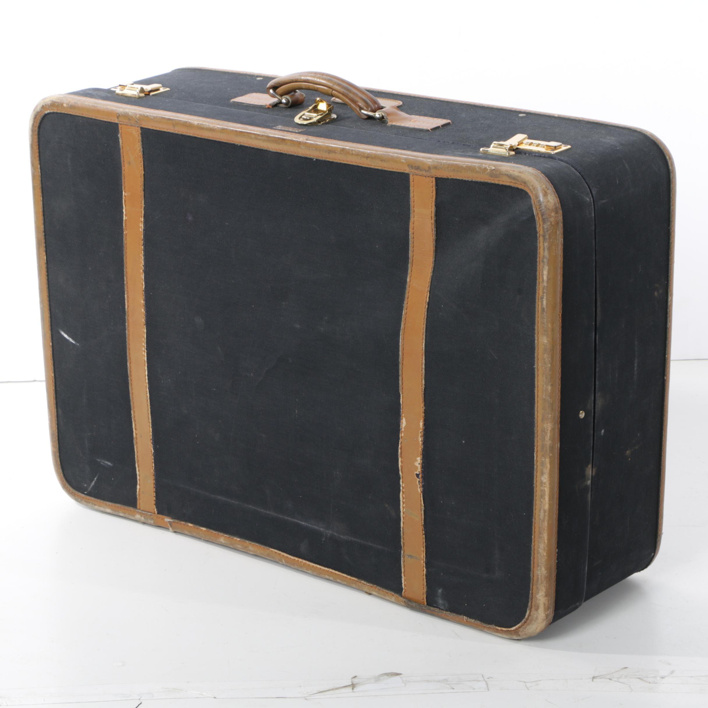 Vintage T. Anthony Ltd. Large Black Pullman Suitcases
