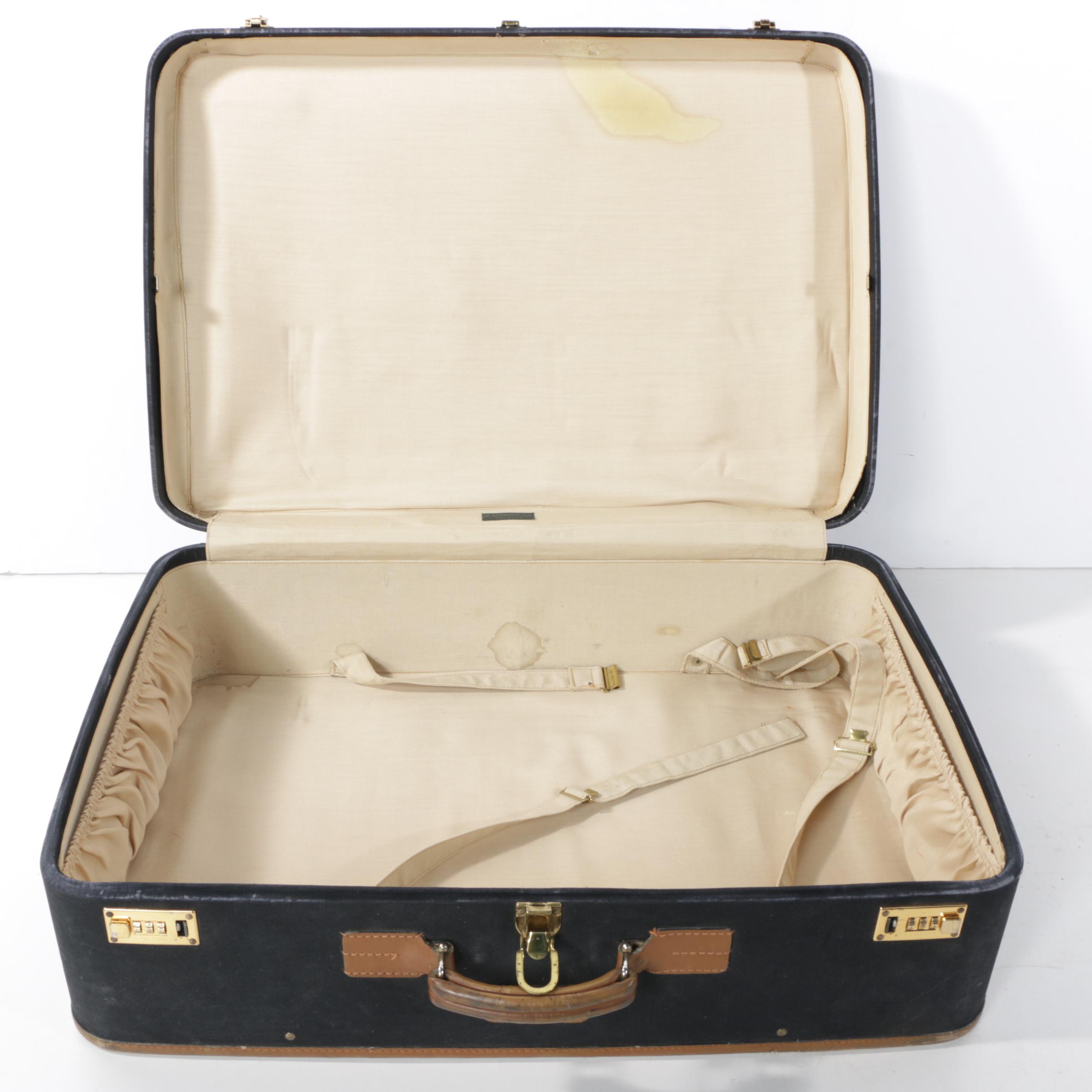 Vintage T. Anthony Ltd. Large Black Pullman Suitcases