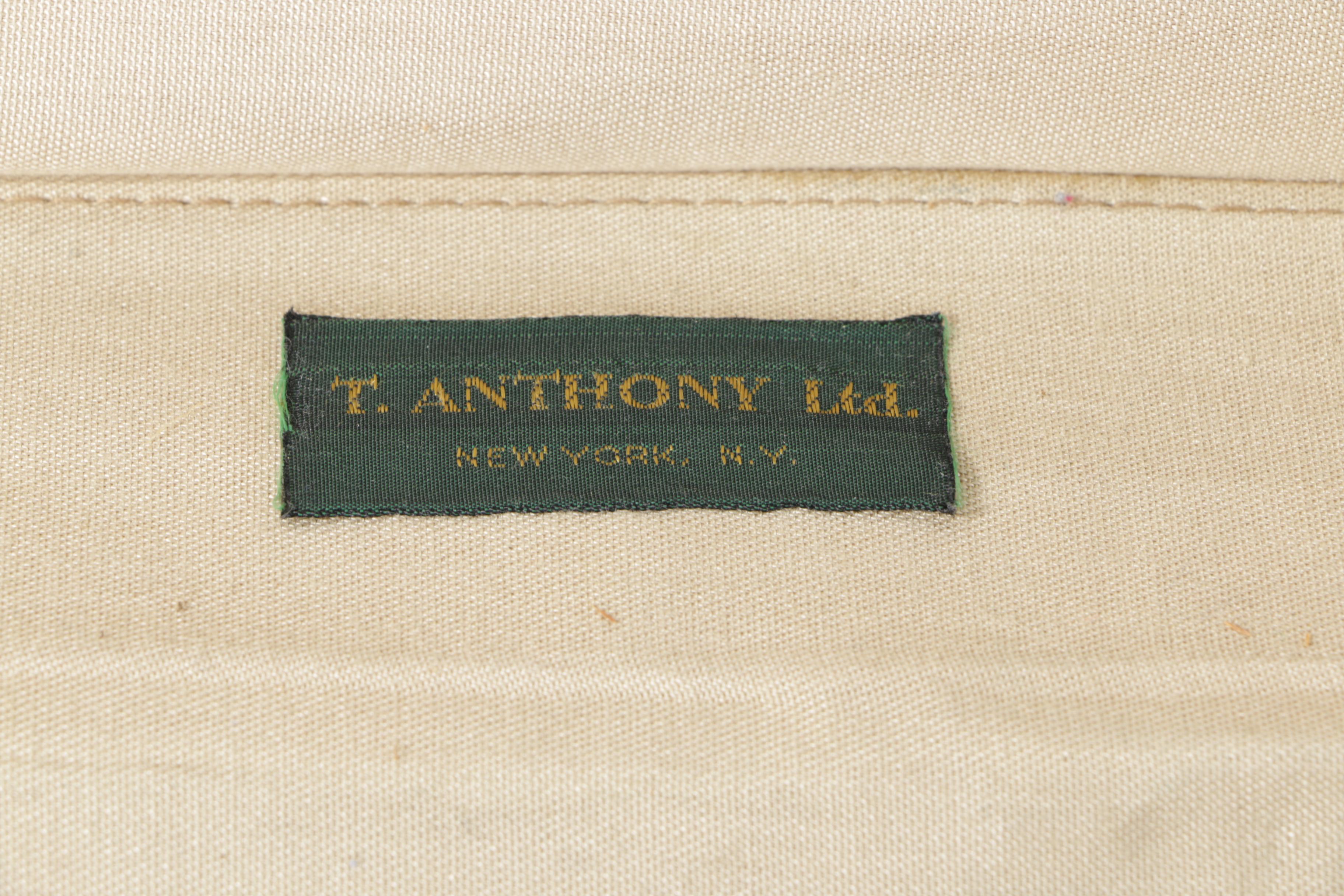 Vintage T. Anthony Ltd. Large Black Pullman Suitcases