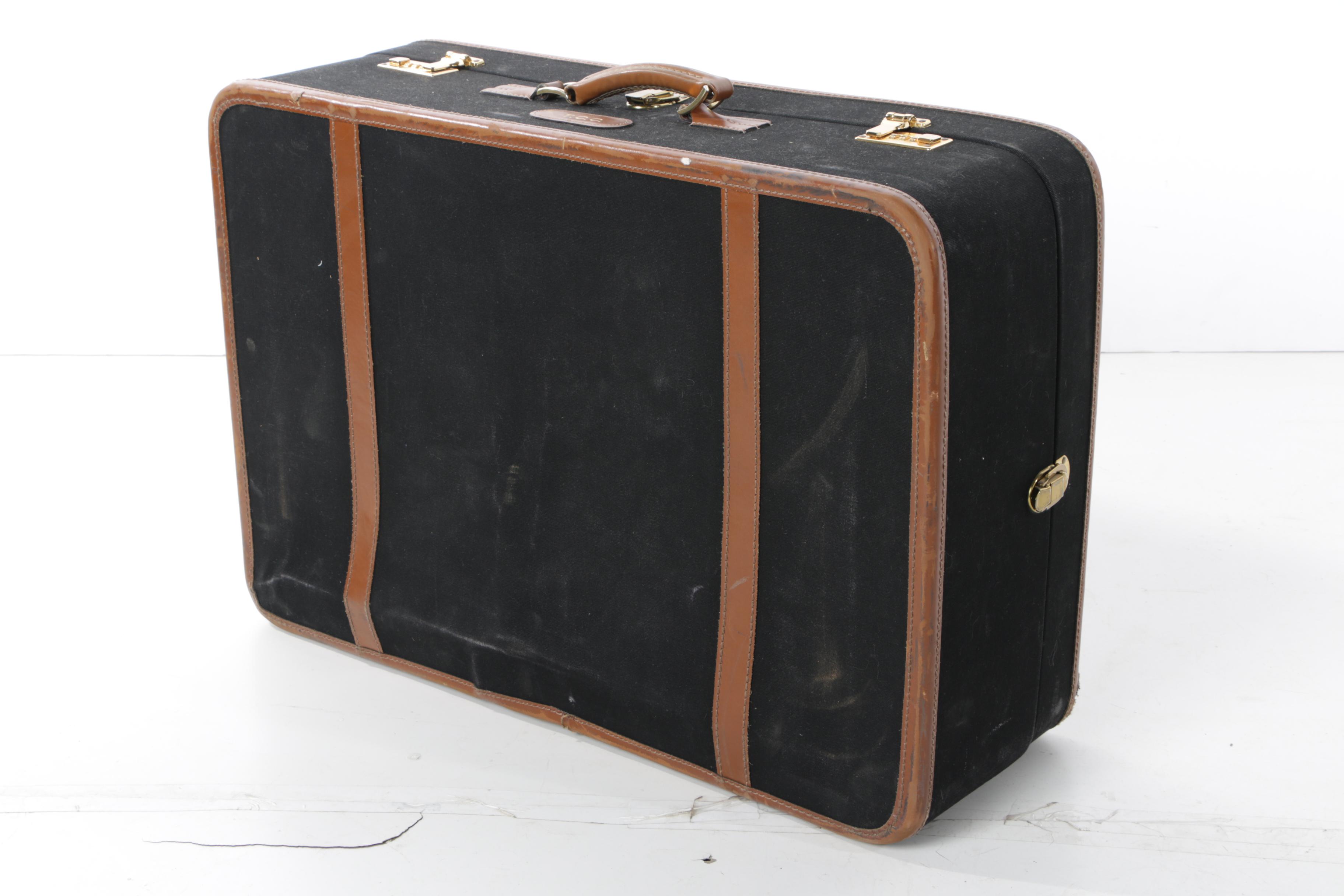 Vintage T. Anthony Ltd. Large Black Pullman Suitcases