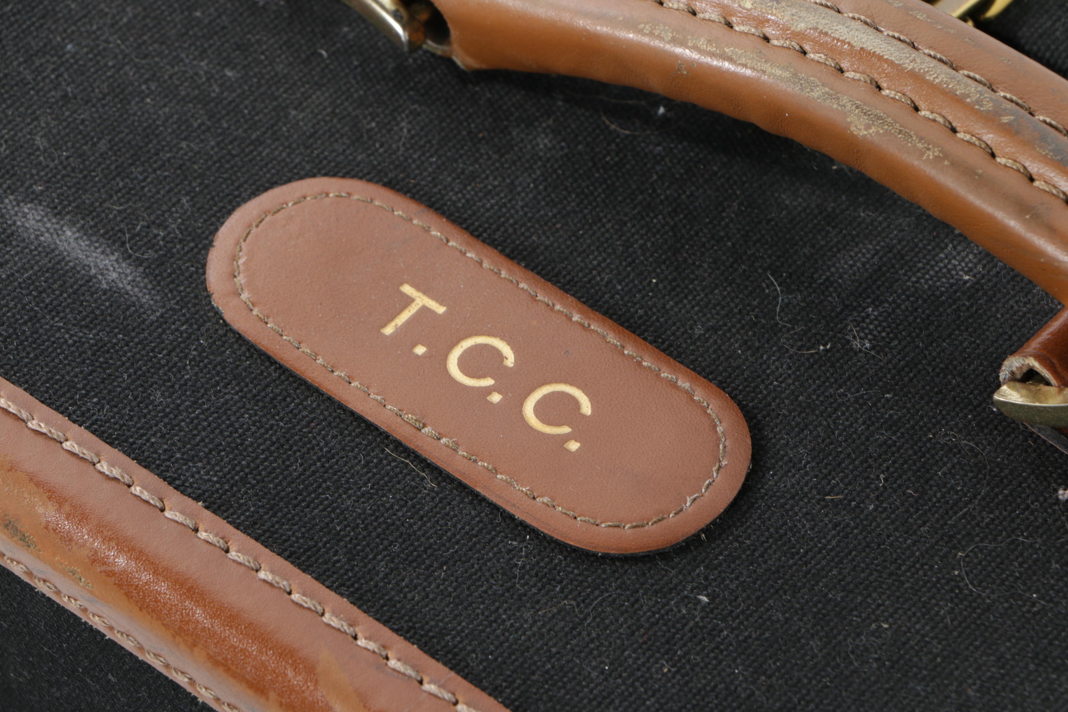 Vintage T. Anthony Ltd. Large Black Pullman Suitcases