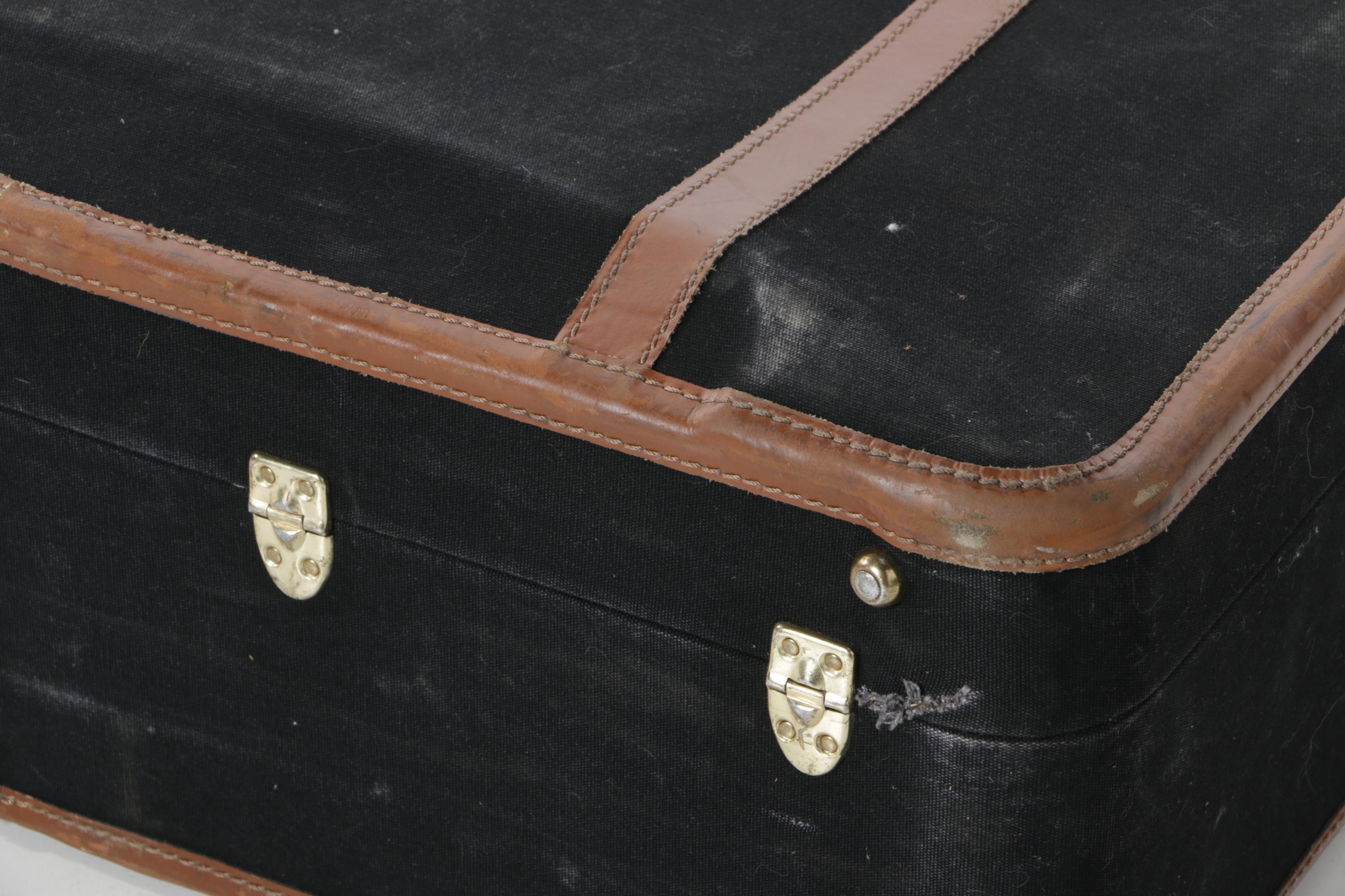 Vintage T. Anthony Ltd. Large Black Pullman Suitcases