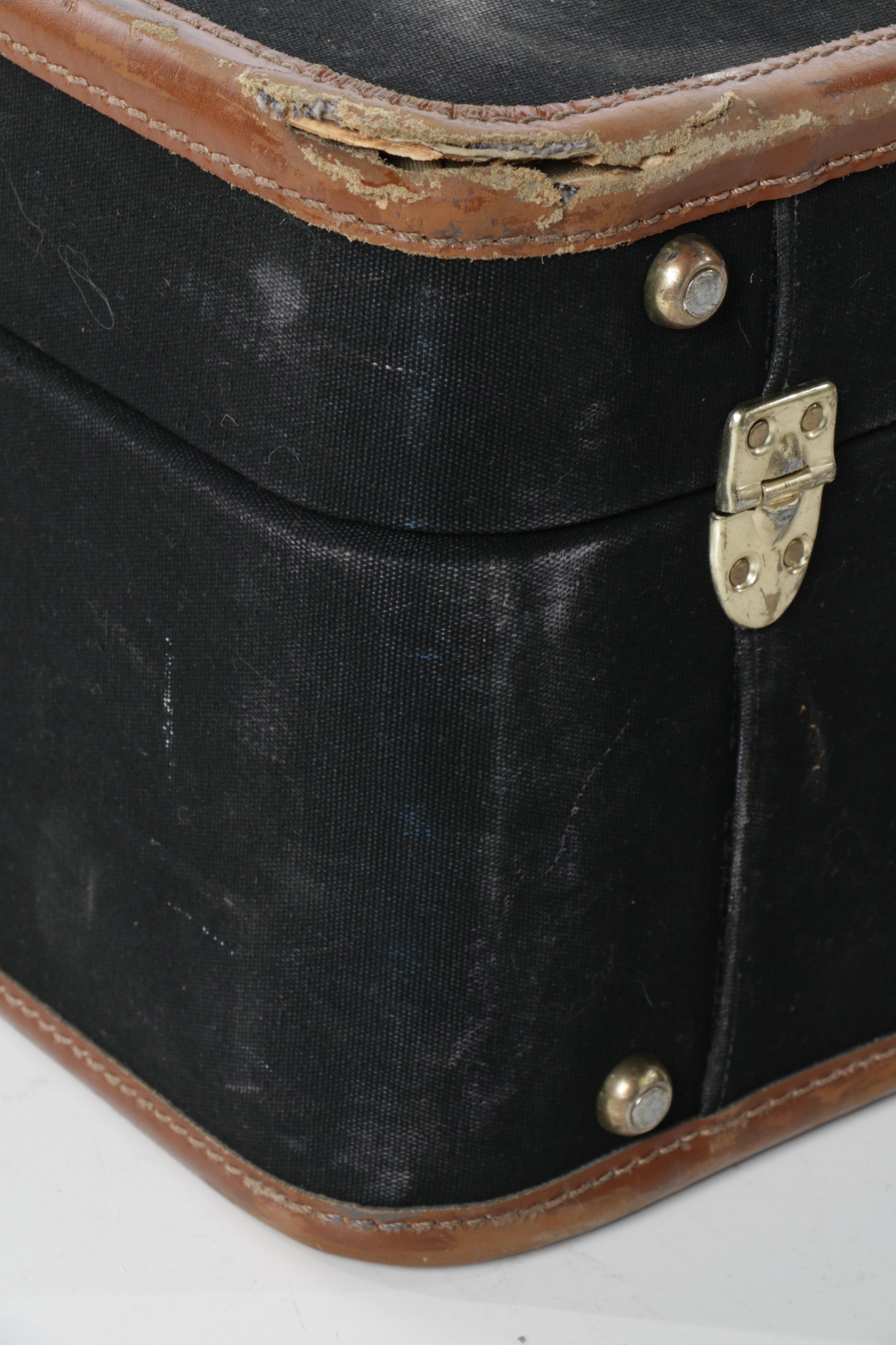 Vintage T. Anthony Ltd. Large Black Pullman Suitcases